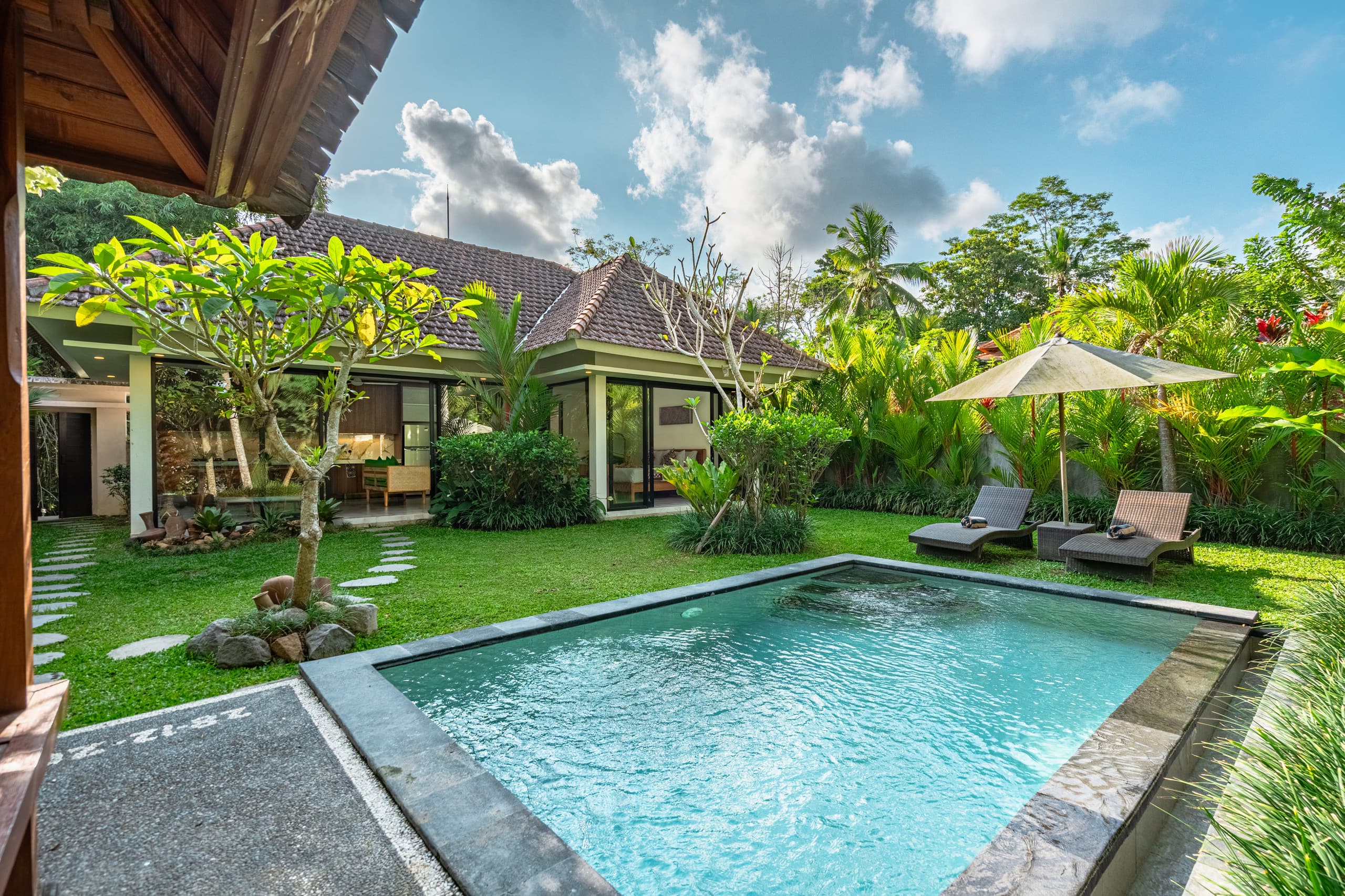 Villa in Ubud with forest views
