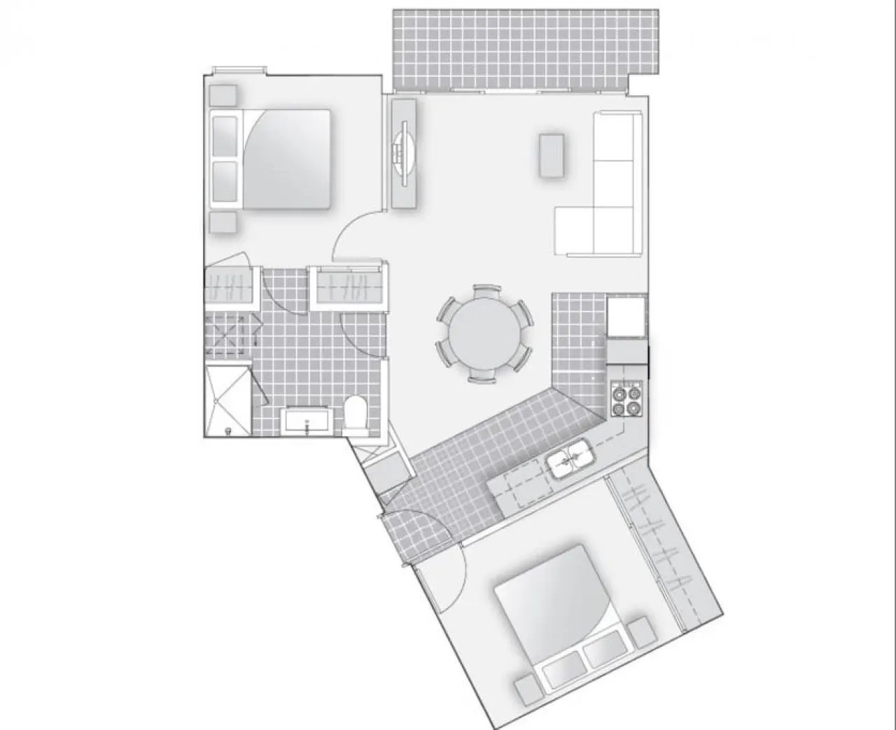 Levi: 2 Bed, 1 Bath Apartment 10