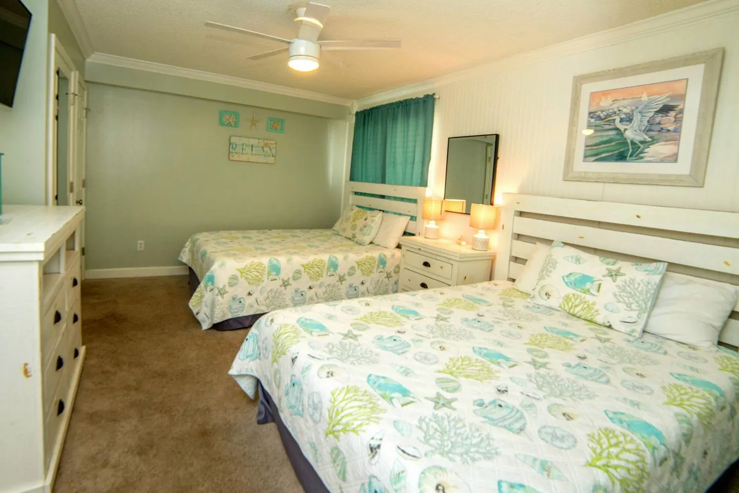 Whispering Seas 107- Oceanfront 2Br/2Bath with pool access. Ground floor with beach view- Sleeps 8 7