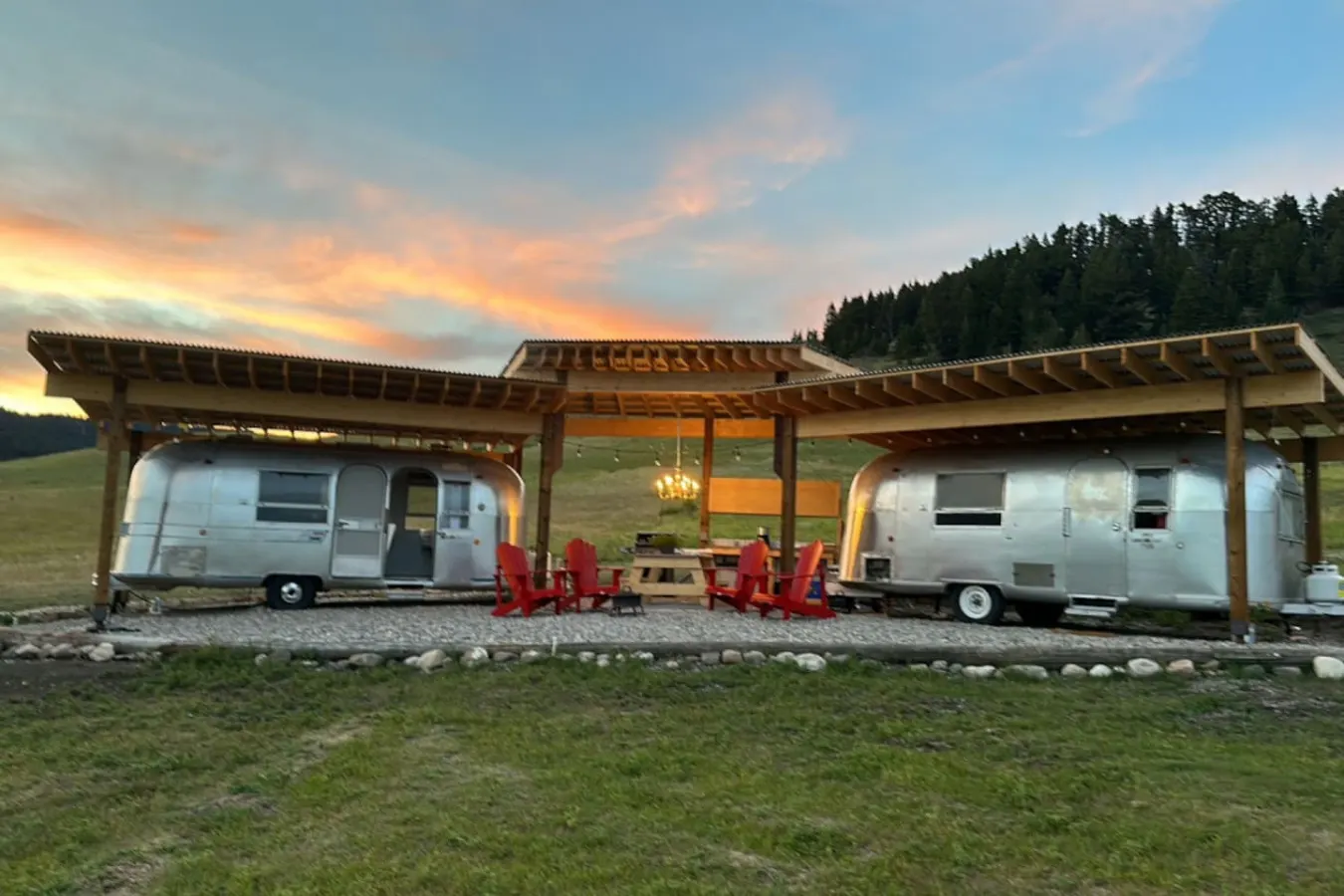 Flint Rock Ranch - The Twin Airstreams (Both!)