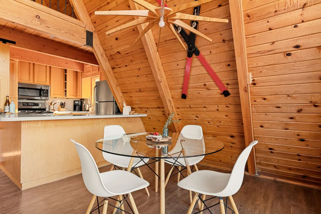 2BR A-Frame Mood, Slopes Views Near Bear Mountain 10