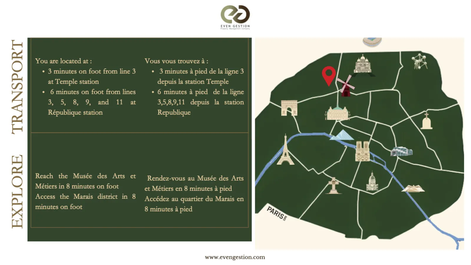 B32 République1BedRoomMaraisParis03AC 15