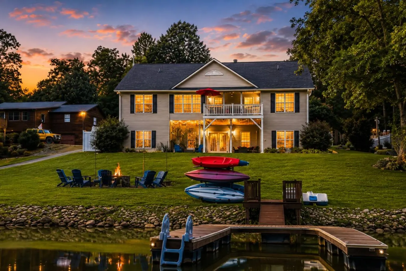 Lakefront | Game & Movie Room, Hot Tub, EV Charger