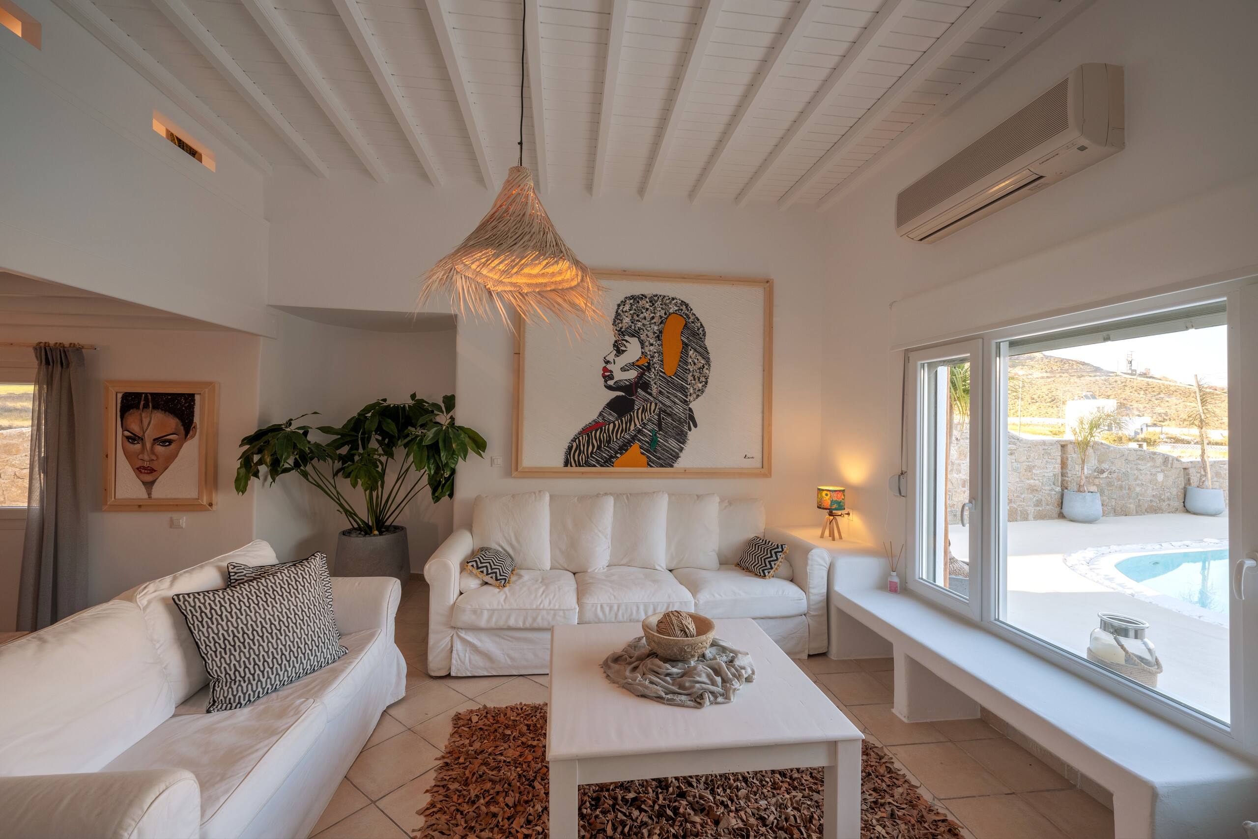 SeaWalk- 6Bed Villa- Pool- 200m to Ftelia beach 8