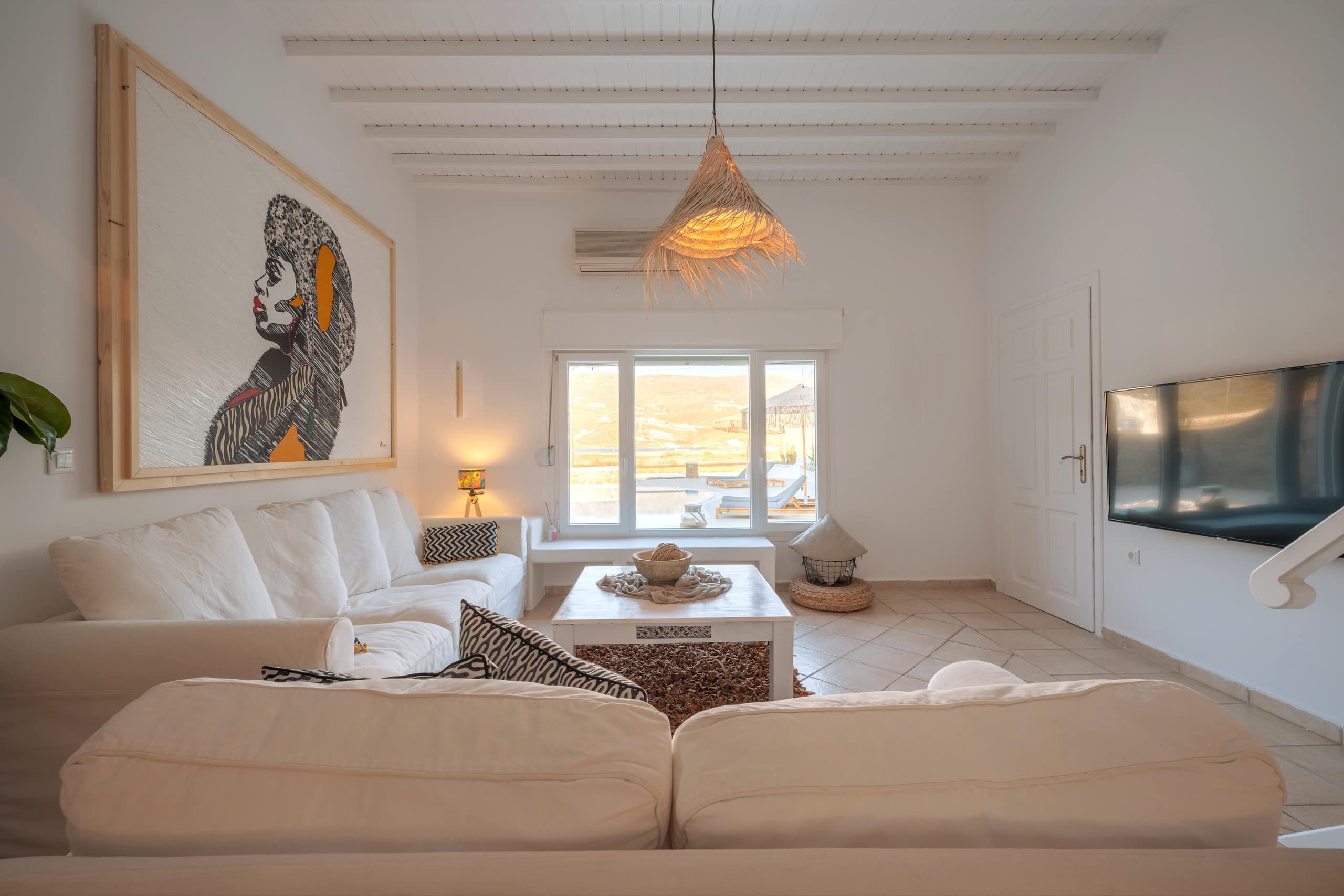 SeaWalk- 6Bed Villa- Pool- 200m to Ftelia beach 9