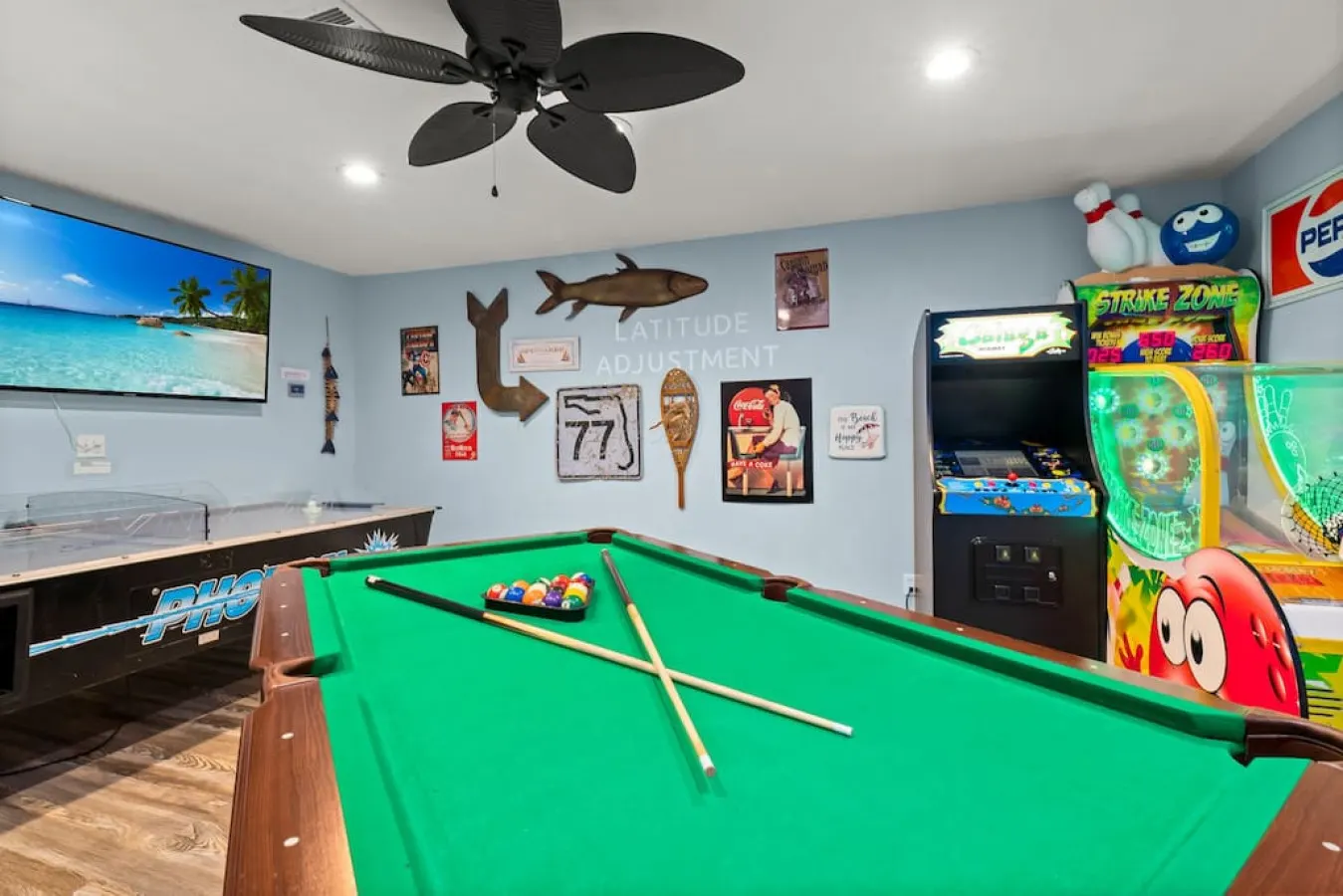 Latitude Adjustment ~ Stylish Beach Retreat with Heated Pool, Game Room & Easy Beach Access — photo 3