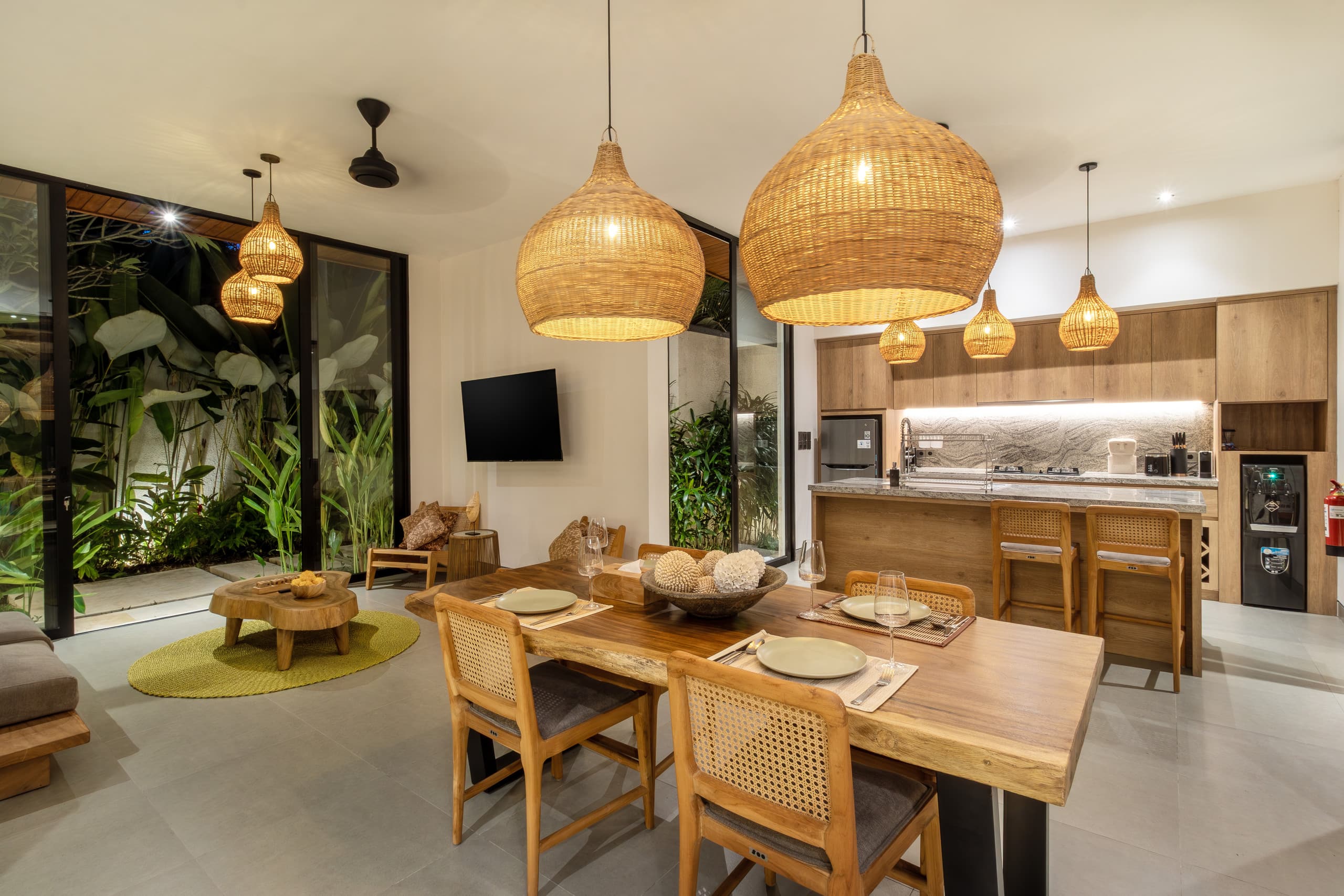 Luxury 2 bedroom private pool villas and kitchen 13