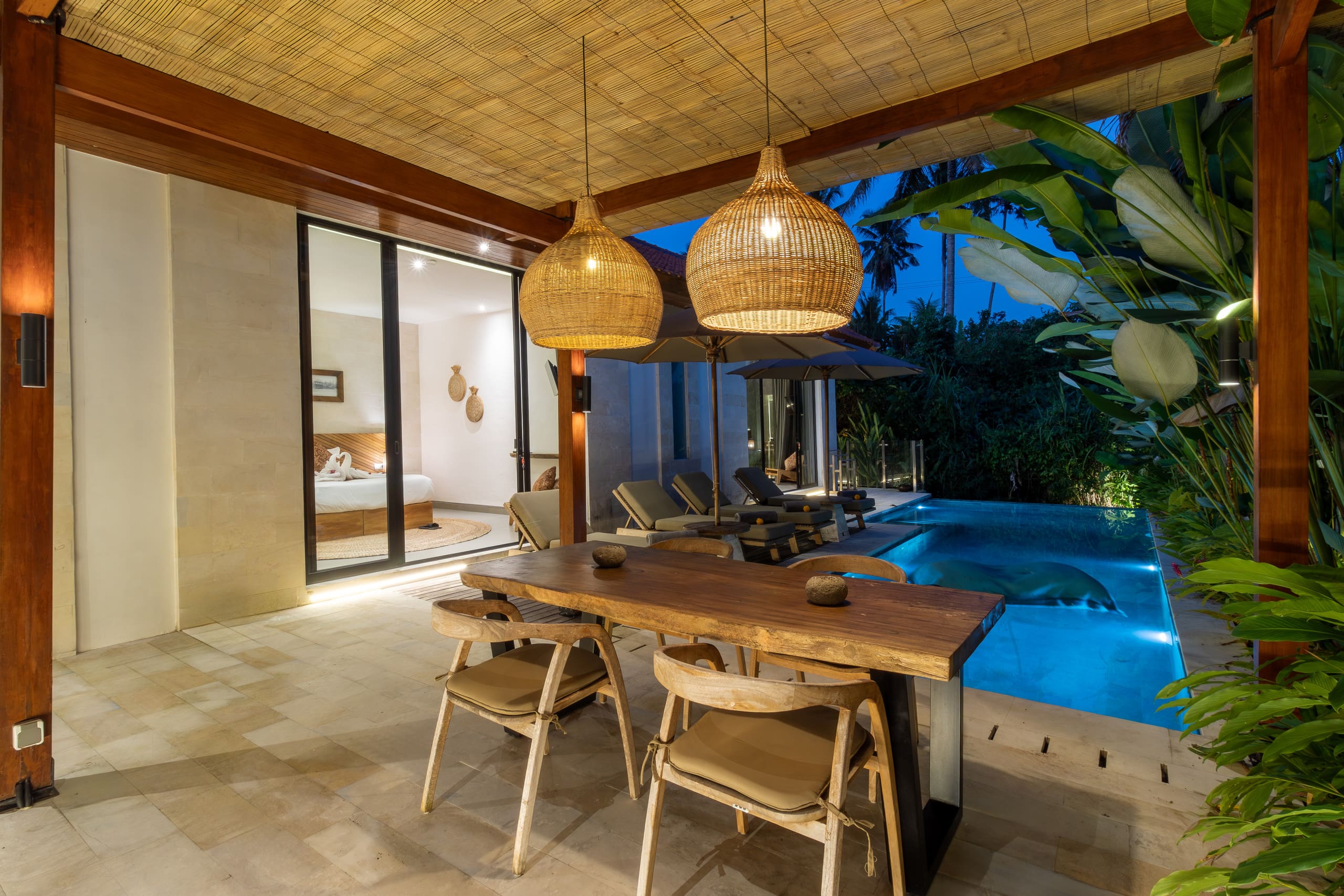 Luxury 2 bedroom private pool villas and kitchen 21