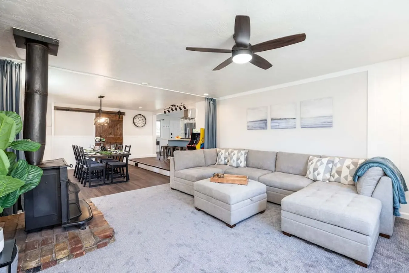 Furnished 3BR Near Downtown & SLC Airport | Fiber WiFi, Garage + Backyard — photo 4