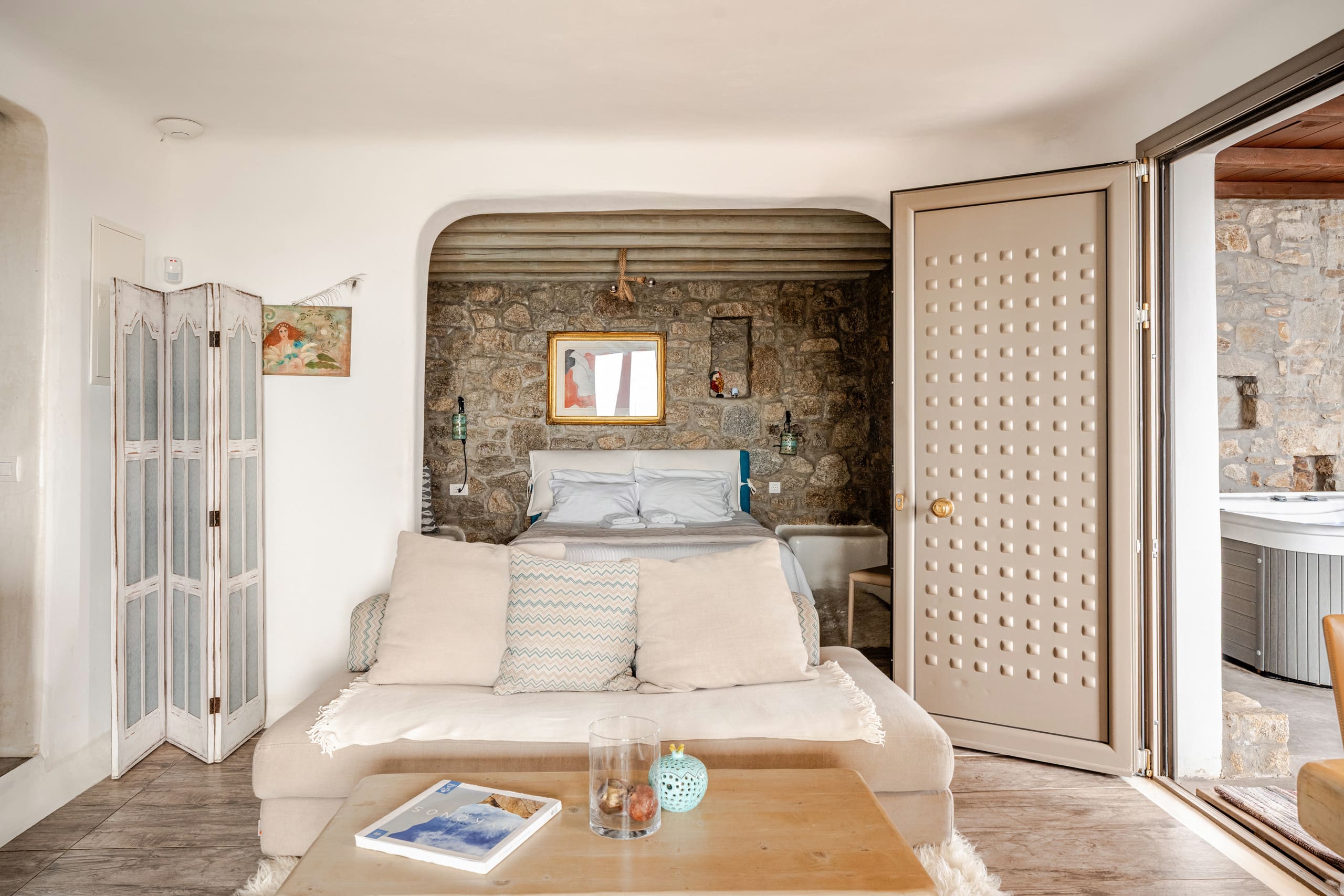 seaview suite/private pool/Mykonos/amallinisuites 6