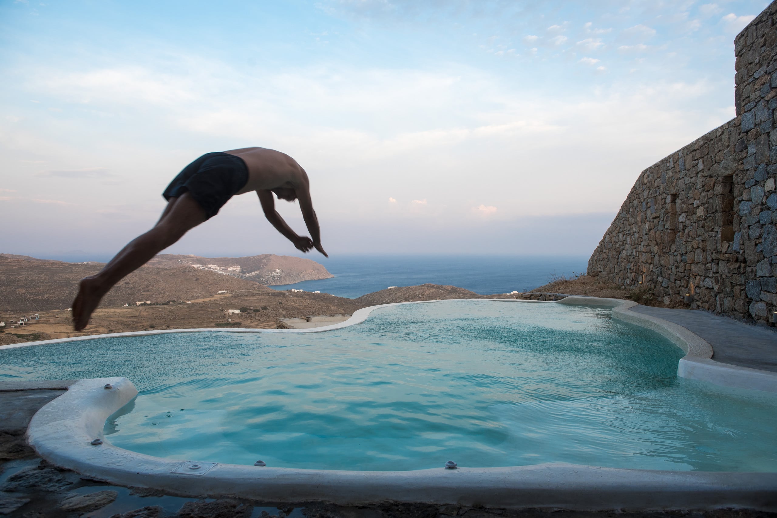 seaview suite/private pool/Mykonos/amallinisuites 33