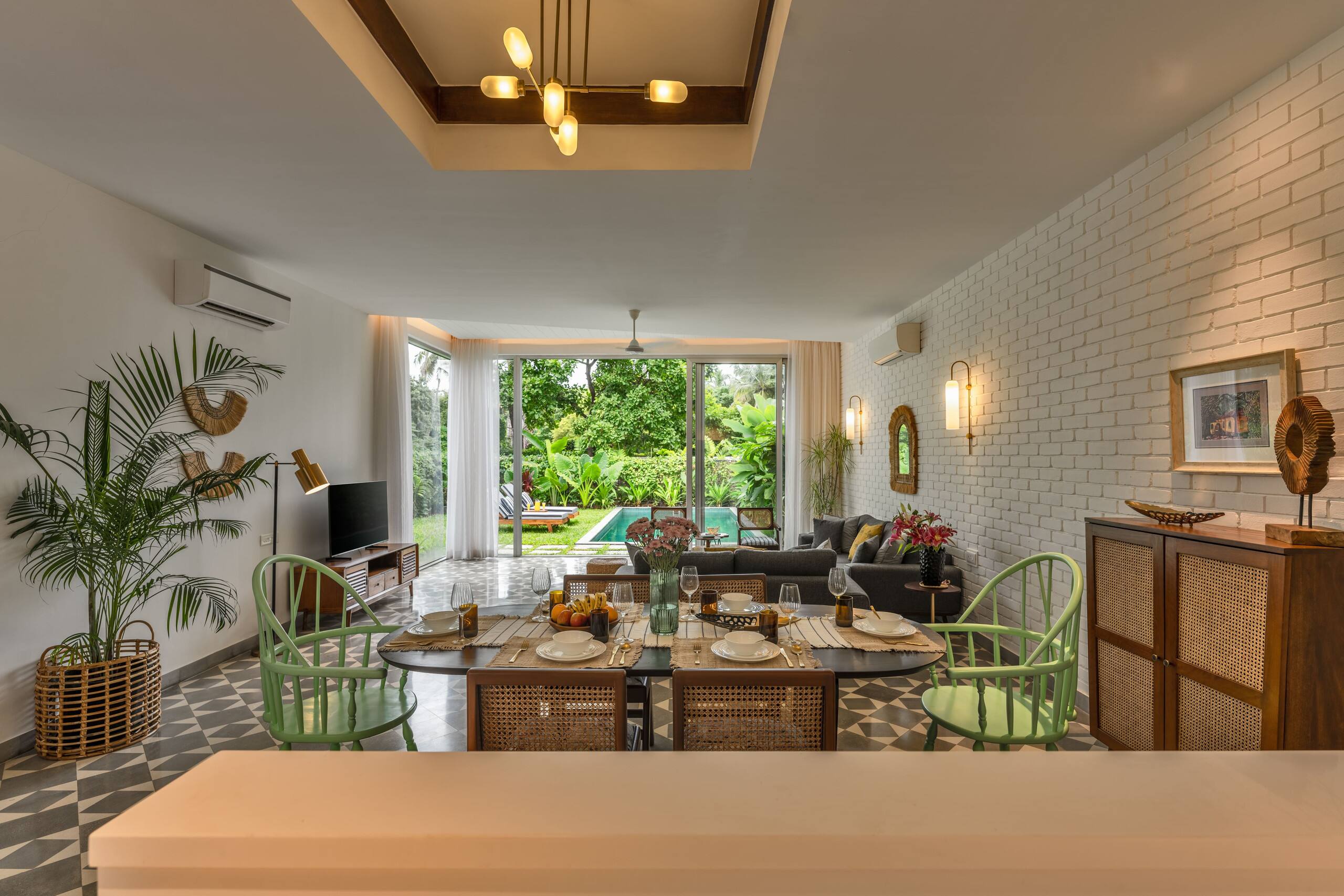 LaDora Serene villa 7m Walk Vagator beach Pvt Pool 9