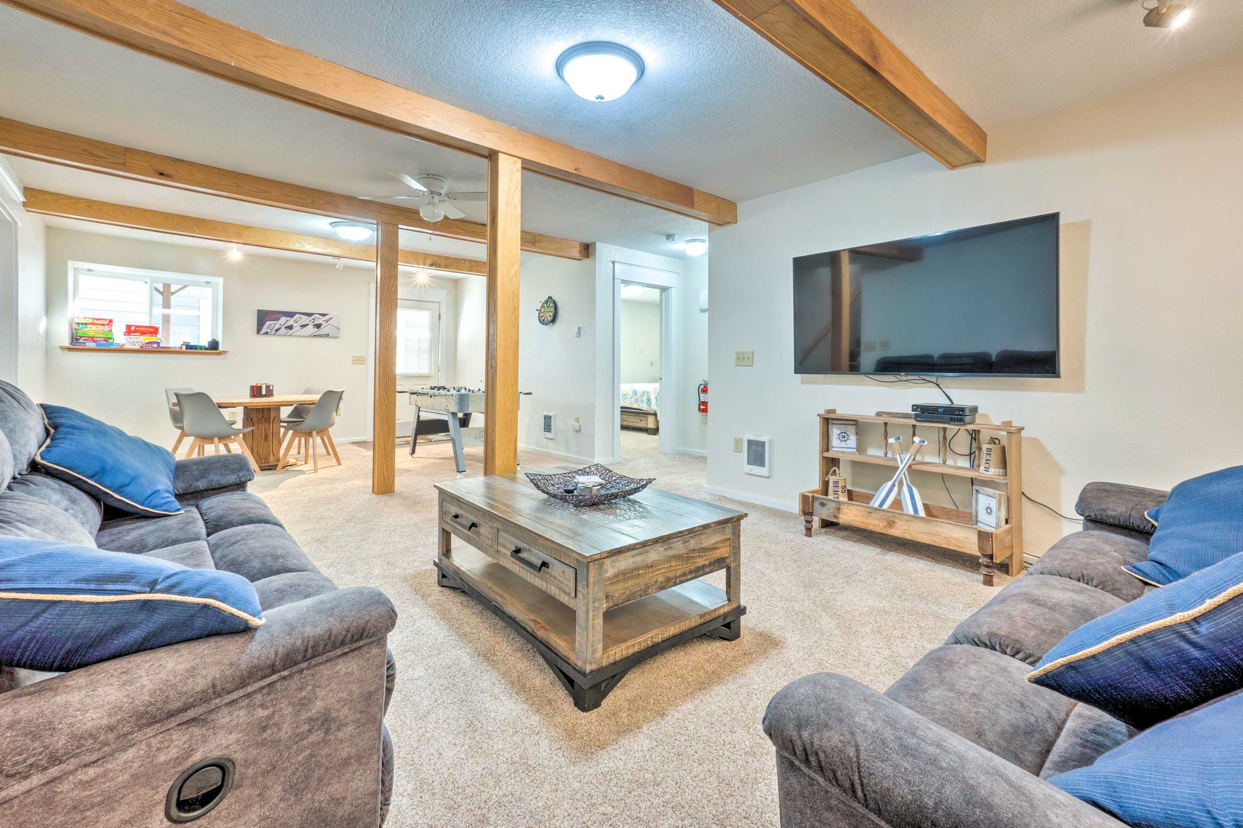 Fire Pit & Bay Views: North Bend Home! 11