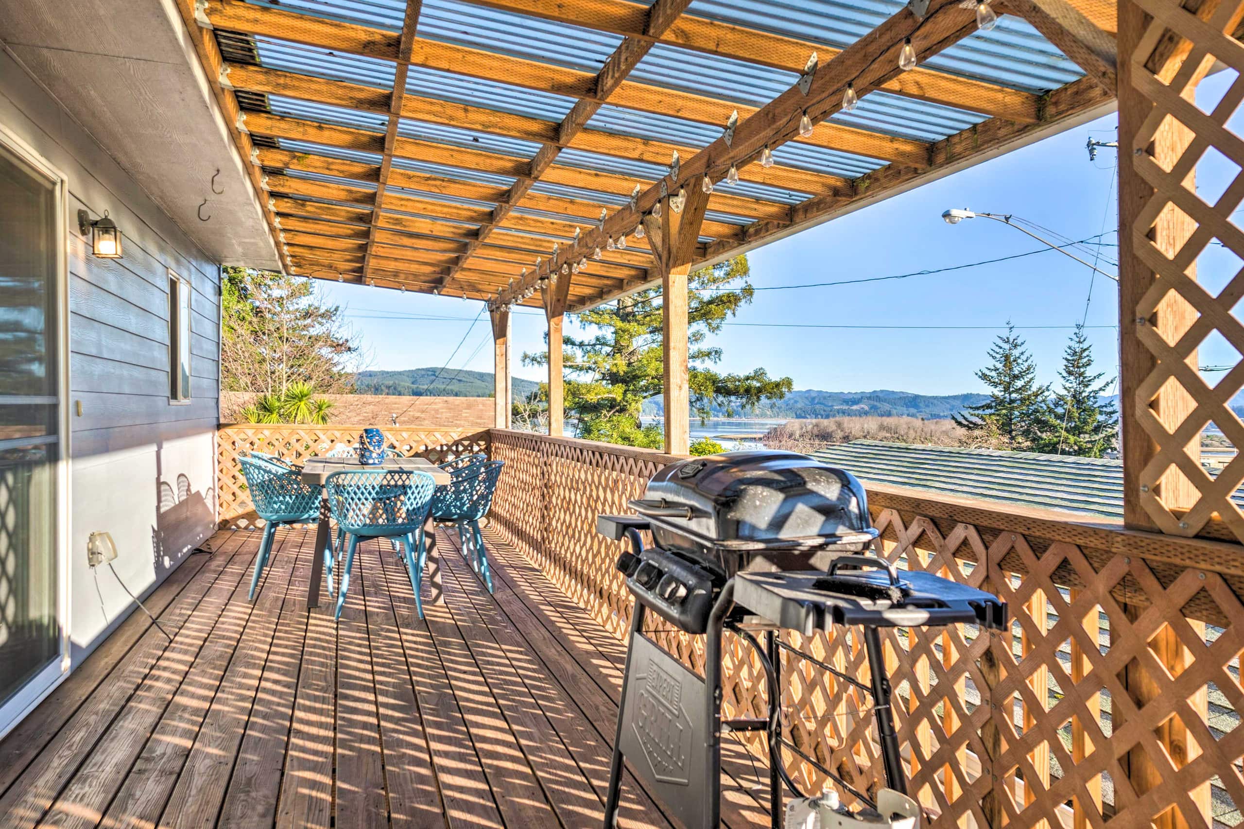 Fire Pit & Bay Views: North Bend Home! 28