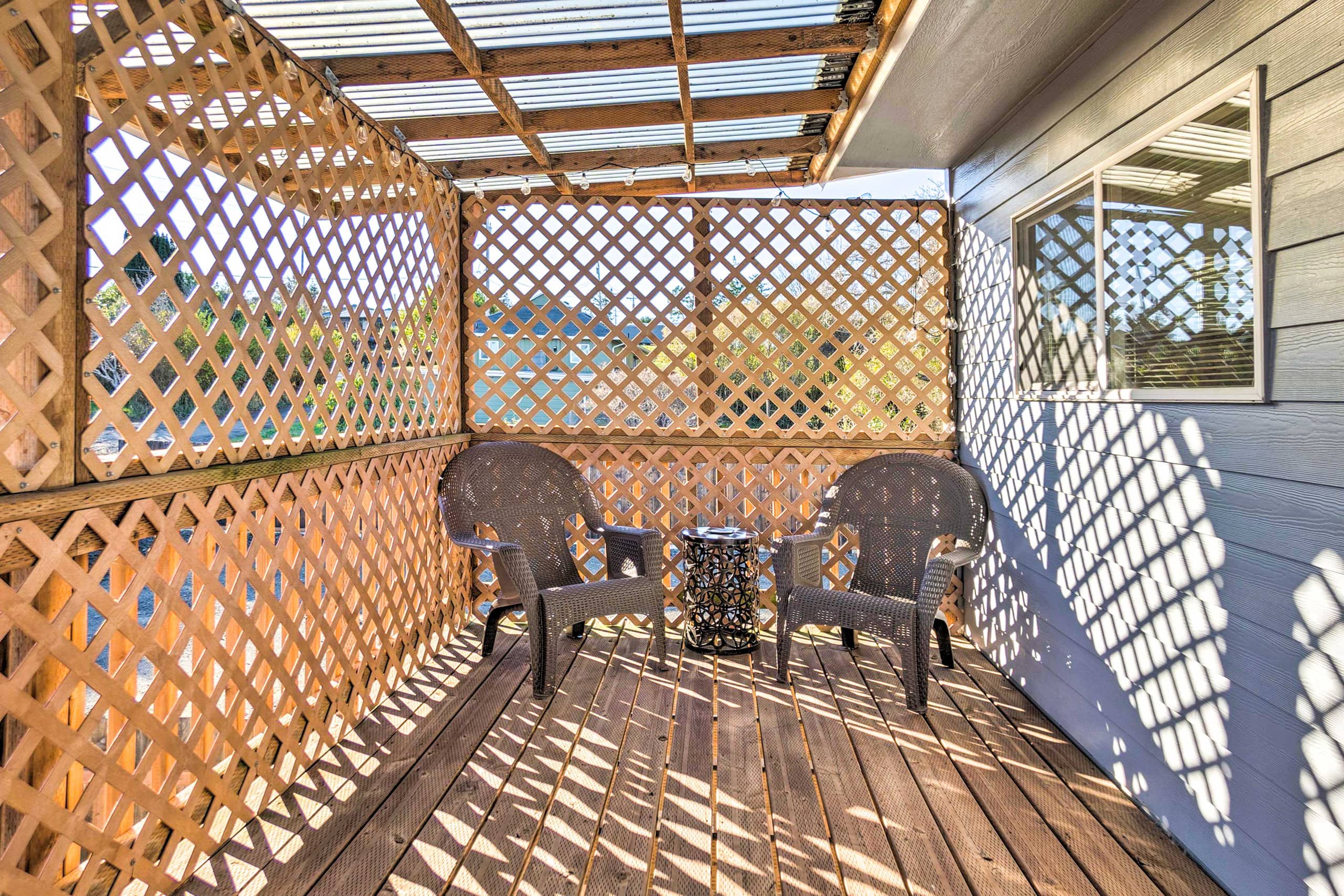 Fire Pit & Bay Views: North Bend Home! 29
