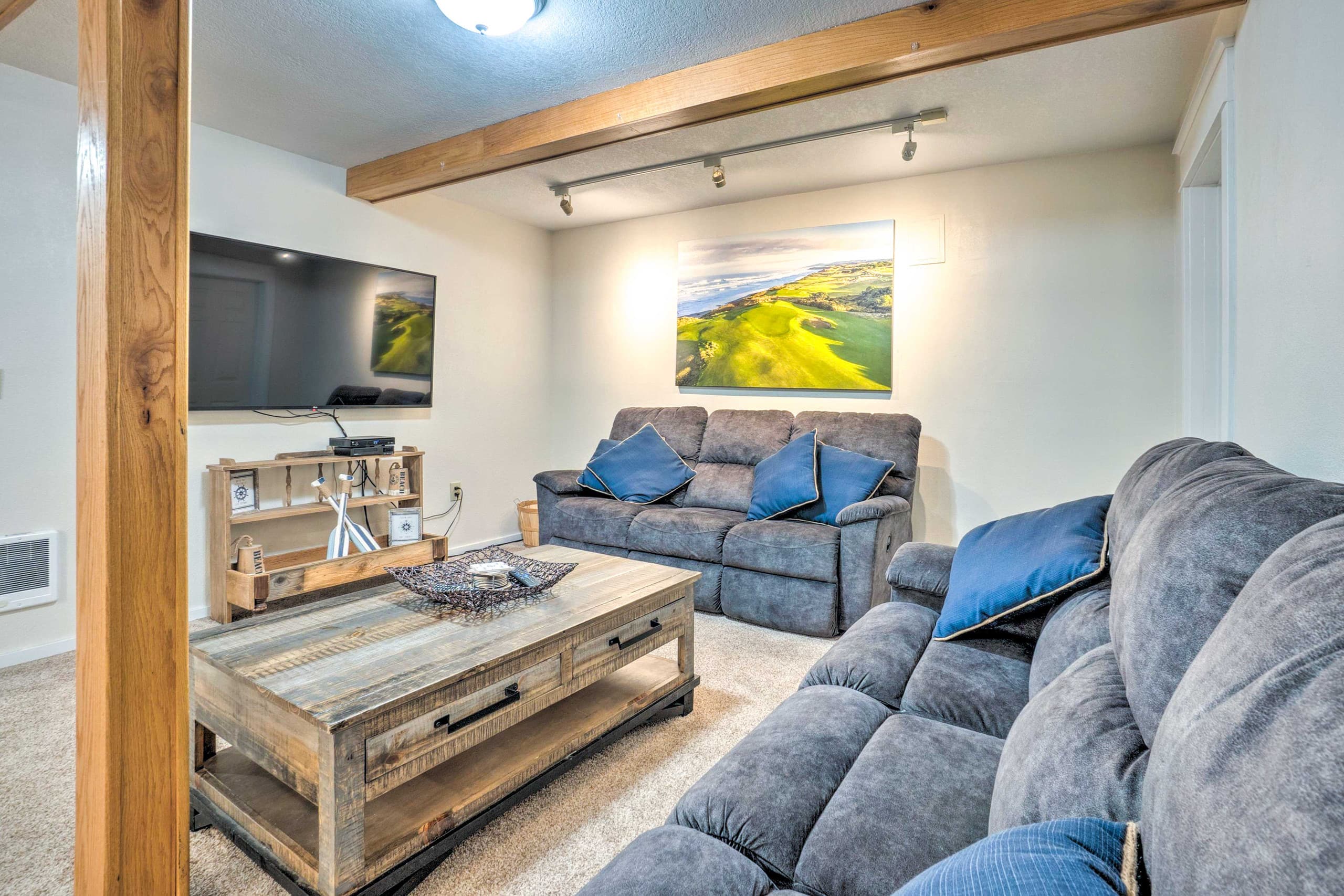 Fire Pit & Bay Views: North Bend Home! 10