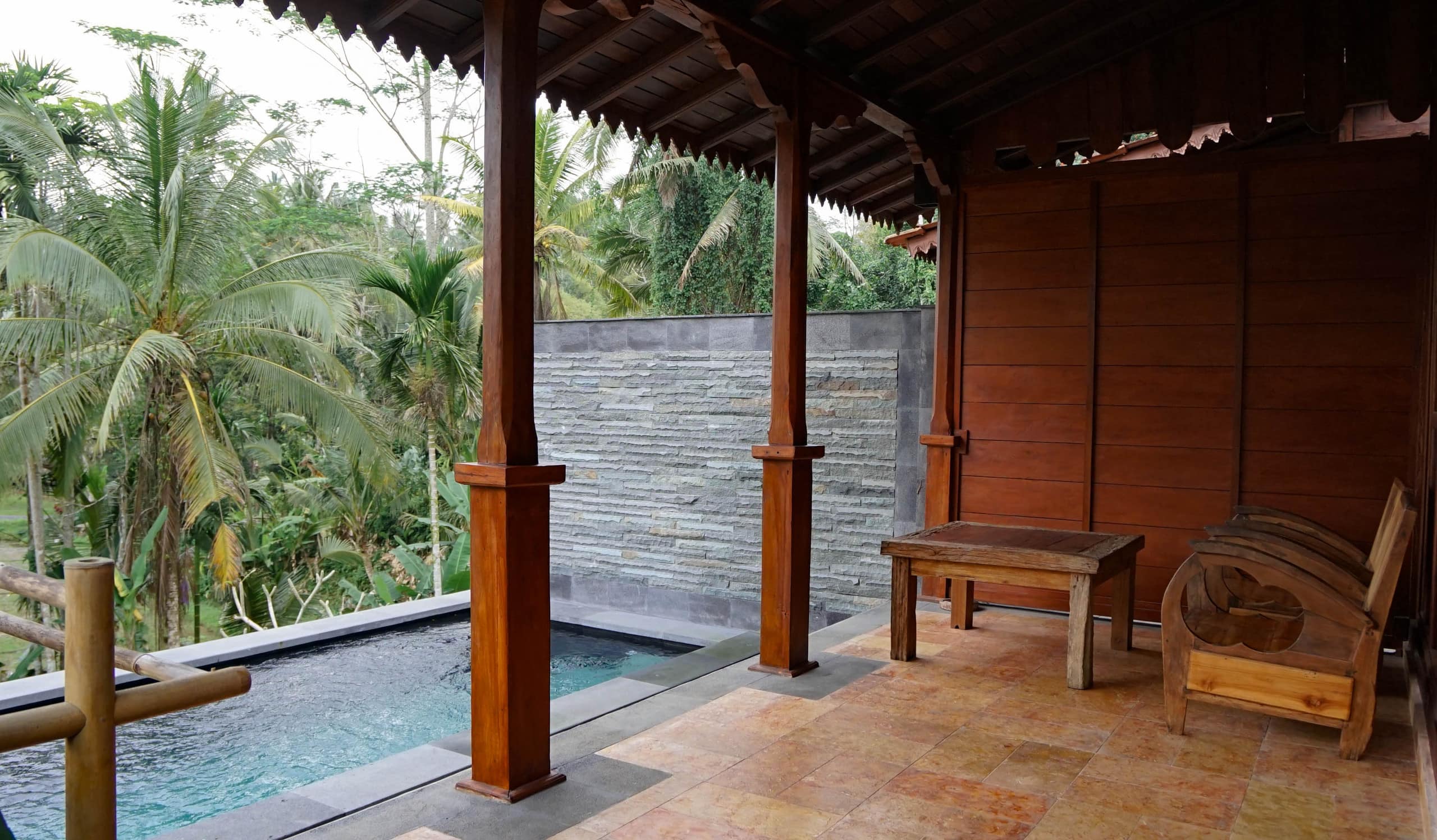 Wooden traditional home with private swimming pool 22