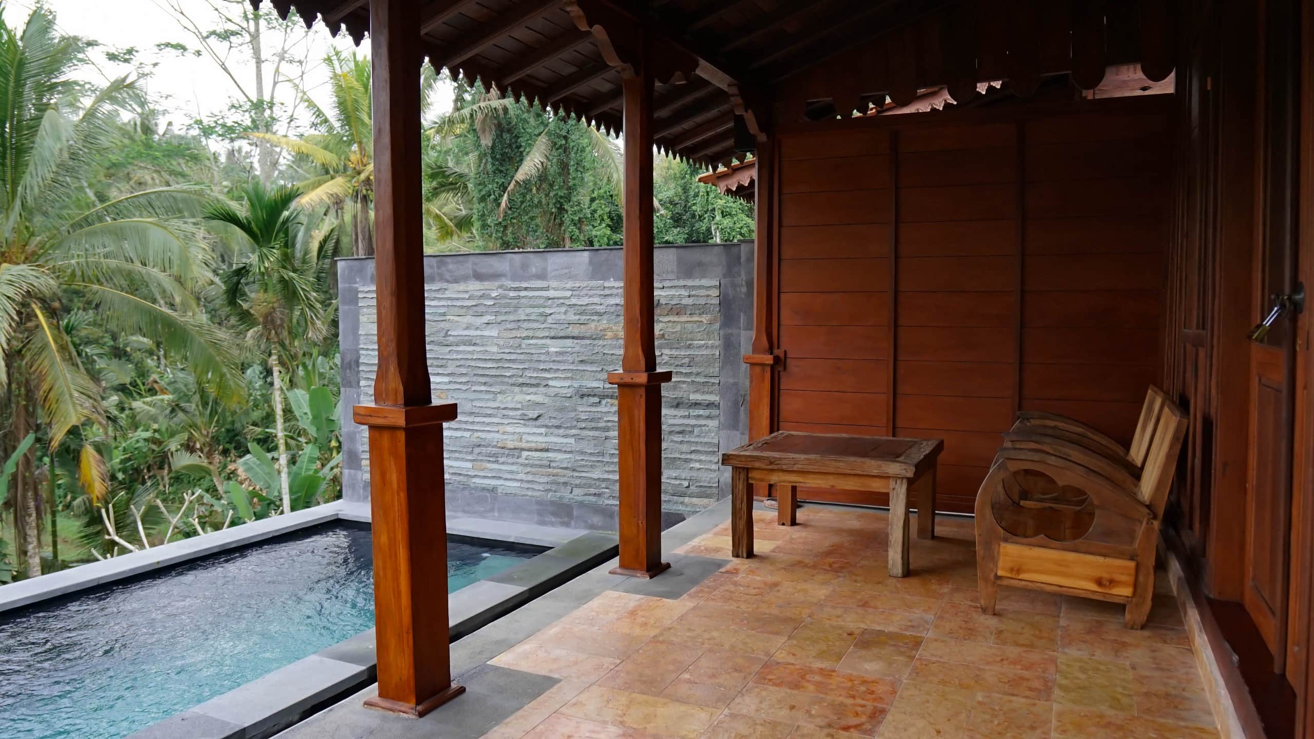 Wooden traditional home with private swimming pool 21