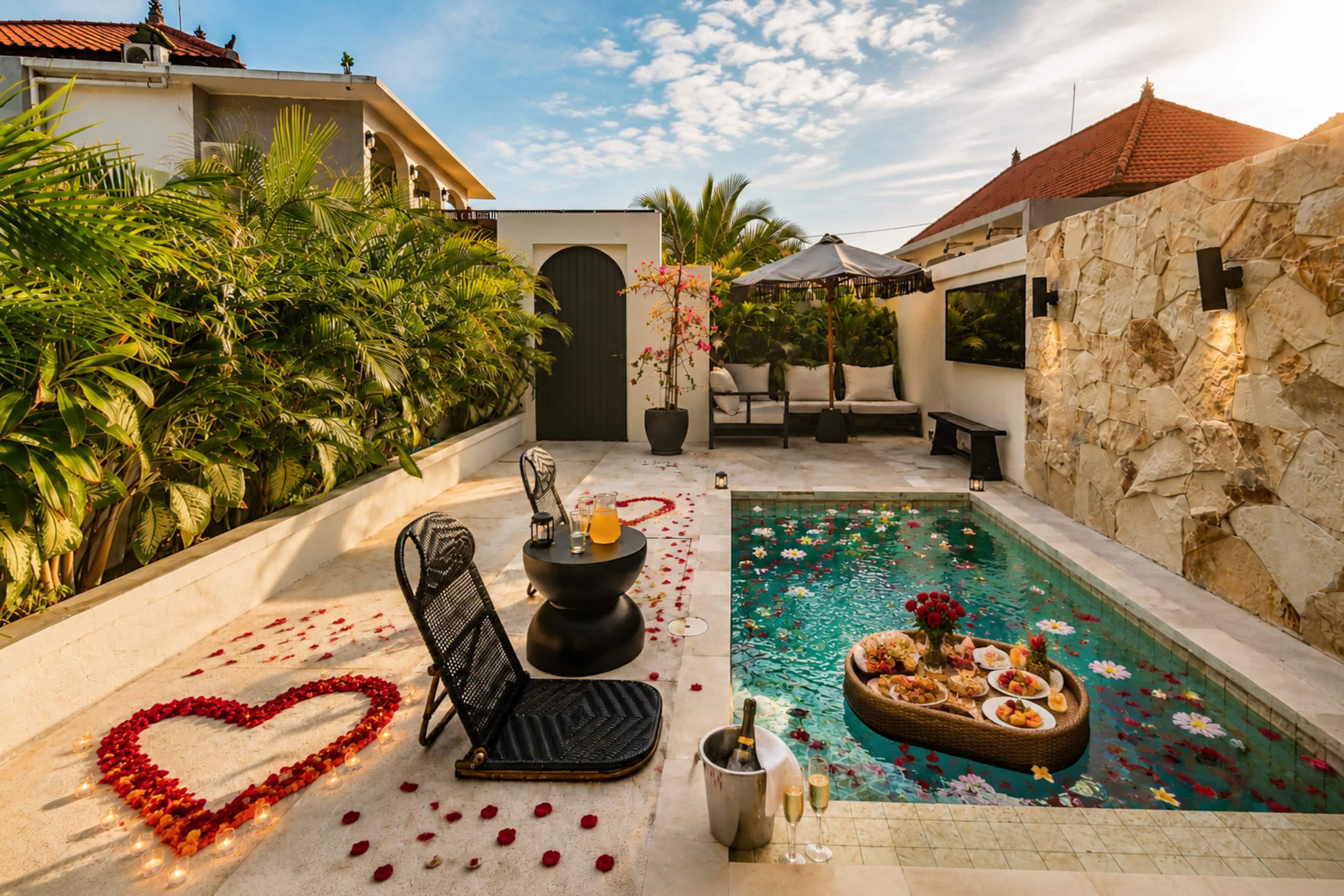 Honeymoon 1BR Pool Villa•5 mins Ride to Beach