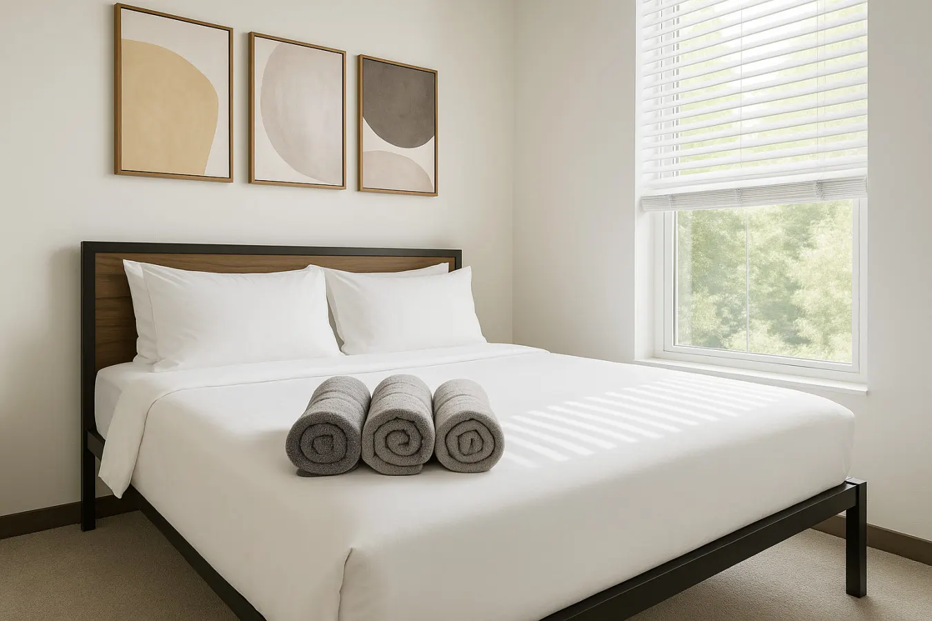 Stylish 2BR Rooftop Views + Sky Lounge 13
