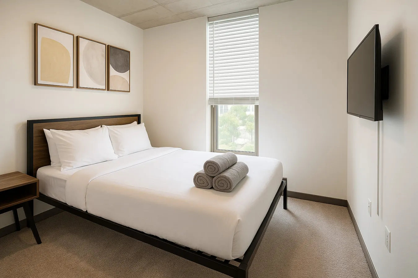 Stylish 2BR Rooftop Views + Sky Lounge 14