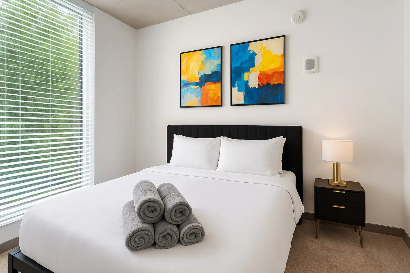 Stylish 2BR Rooftop Views + Sky Lounge 18