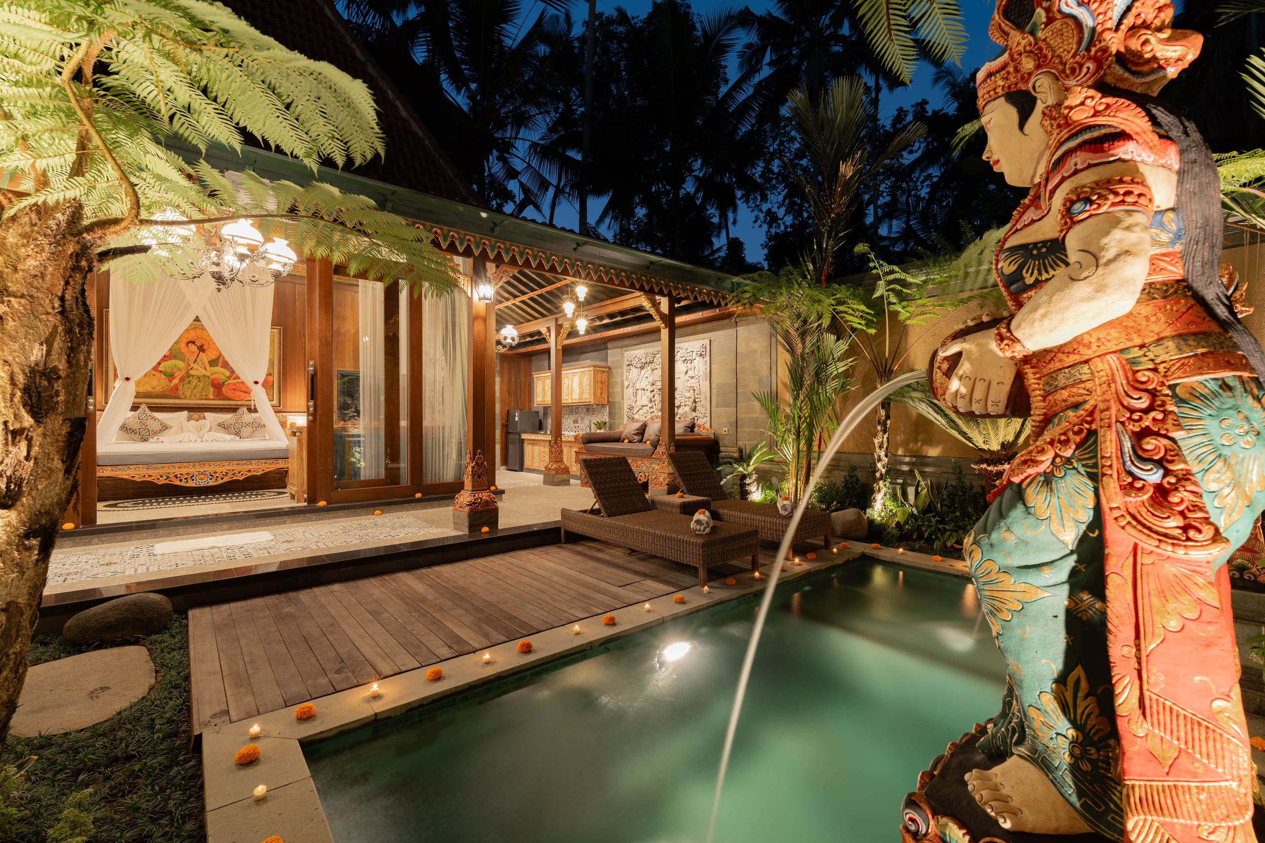 Luxury 1-BR Romantic Balinese Private Villa Ubud