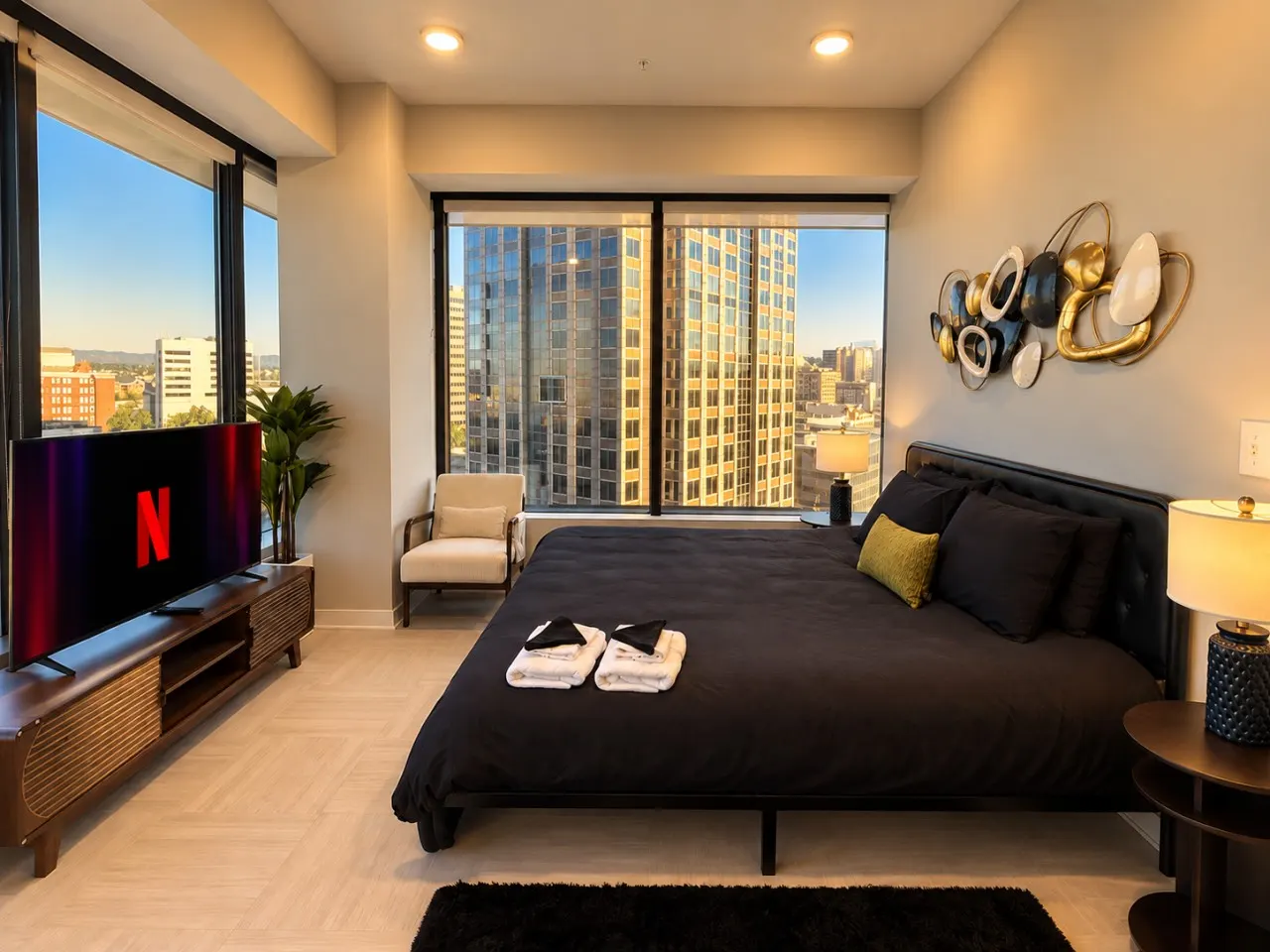 Urban King Stay City Views + Parking 13