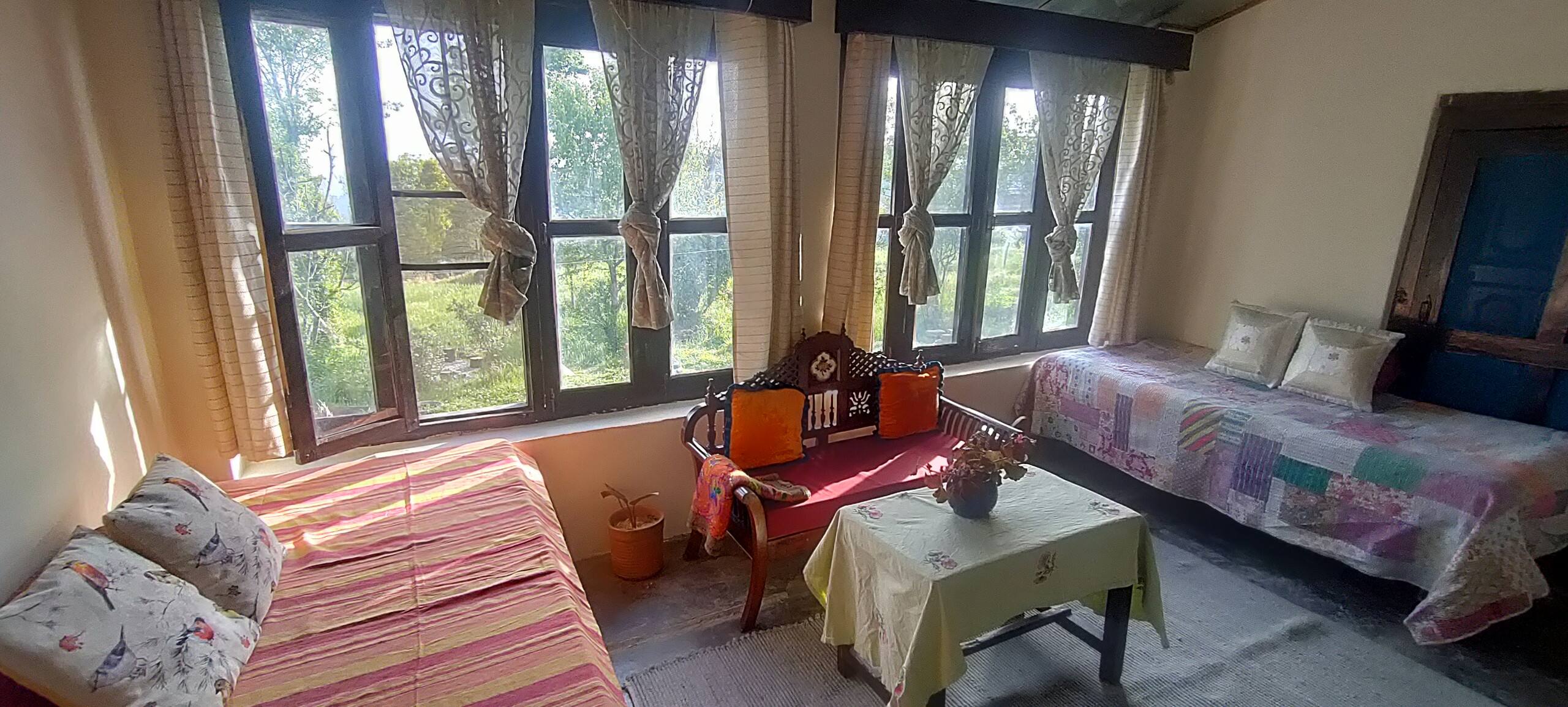 Garden view room at Shunya Farm 1