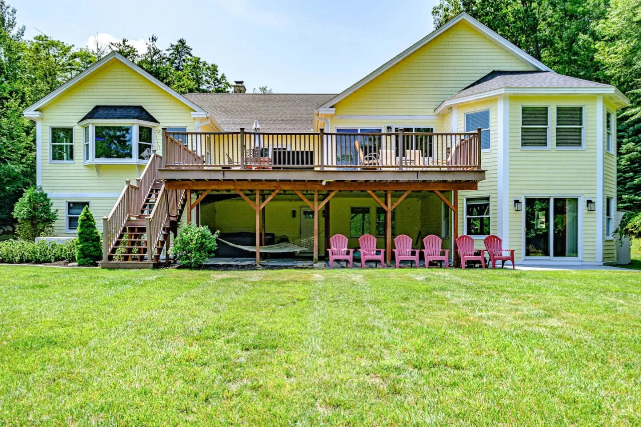 Point Overlook- Stunning Sebago Lake House w. Game Room & Dock 12
