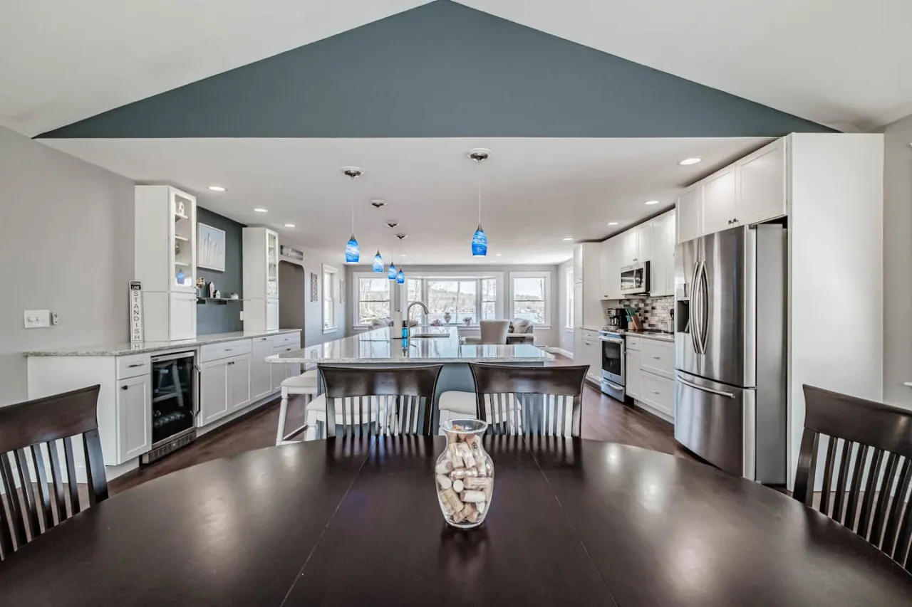 Point Overlook- Stunning Sebago Lake House w. Game Room & Dock 14