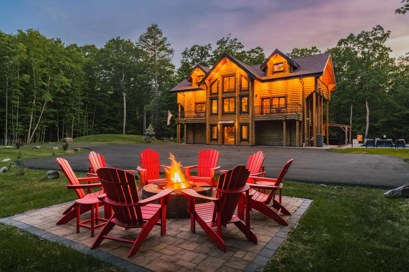 LOG HOUSE CHALET, VOLLEYBALL FIELD, SAUNA, HOT TUB — photo 3