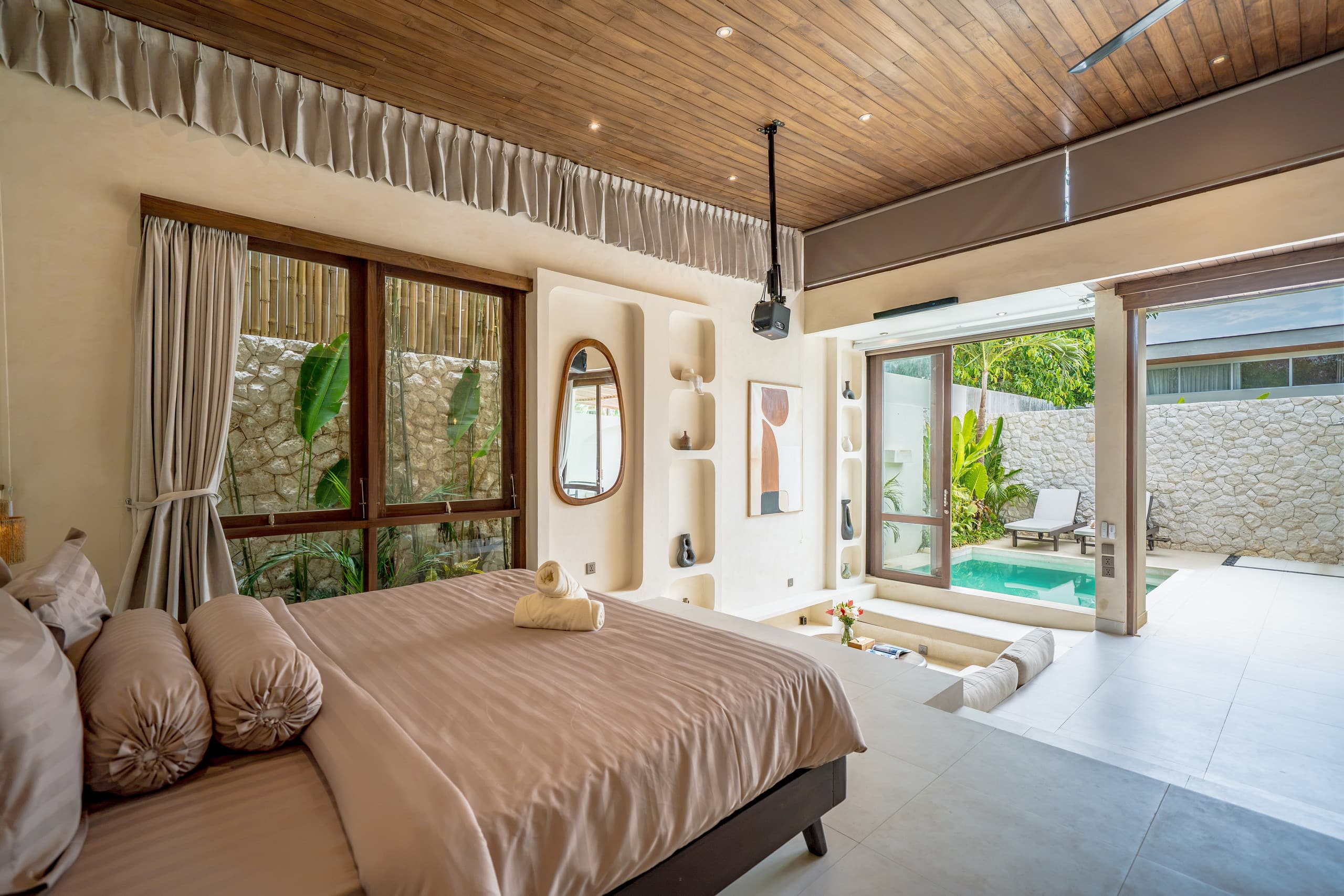 Private Pool Villa w/ Projector Near Thomas Beach 21
