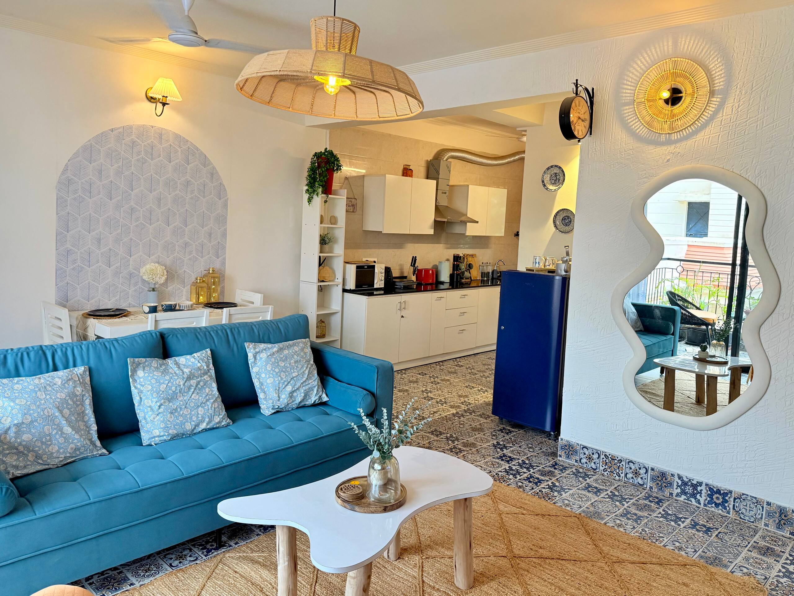 Pool & Hill View 2BHK | 8 min to Thalassa 14