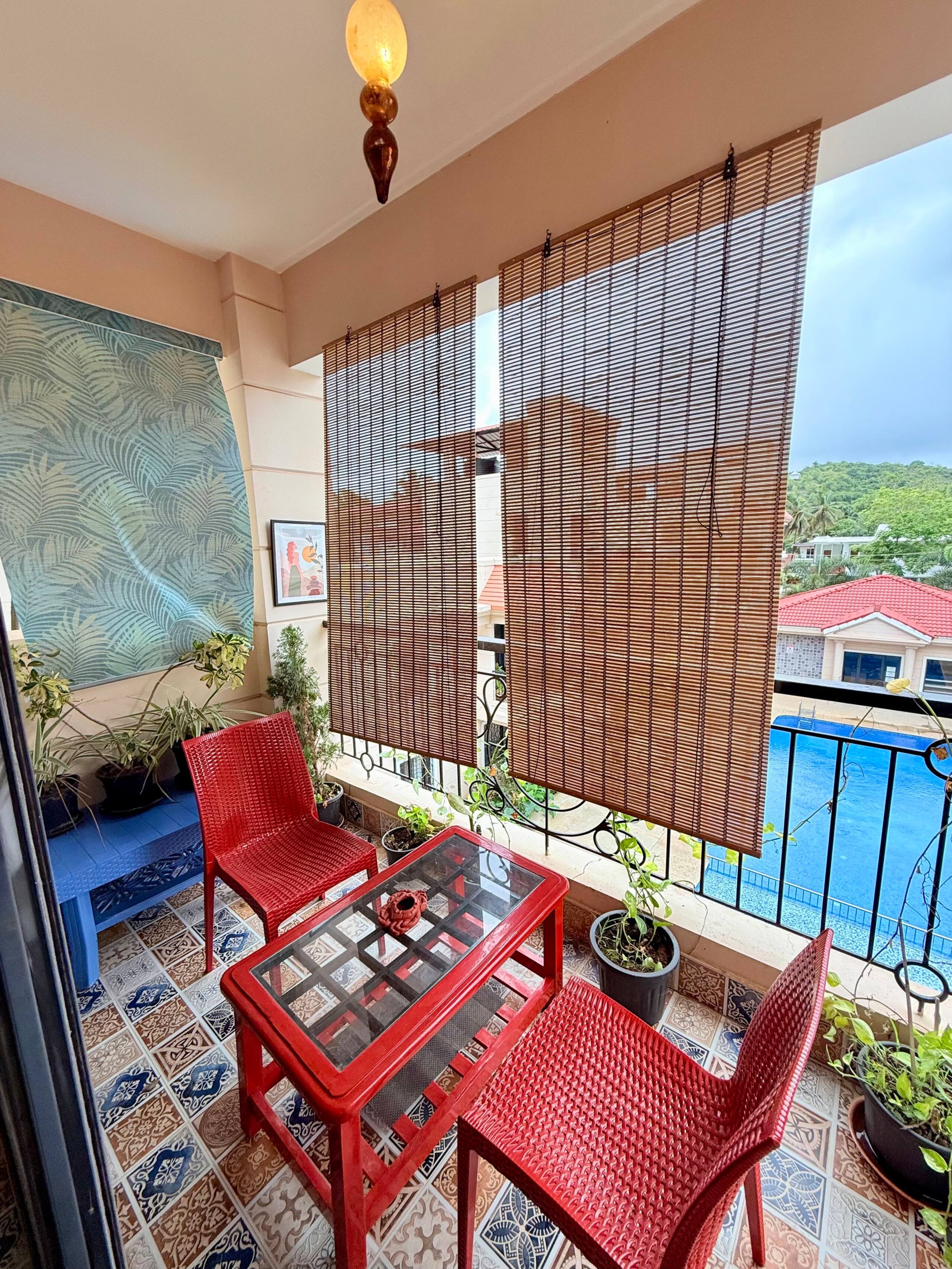 Pool & Hill View 2BHK | 8 min to Thalassa 35