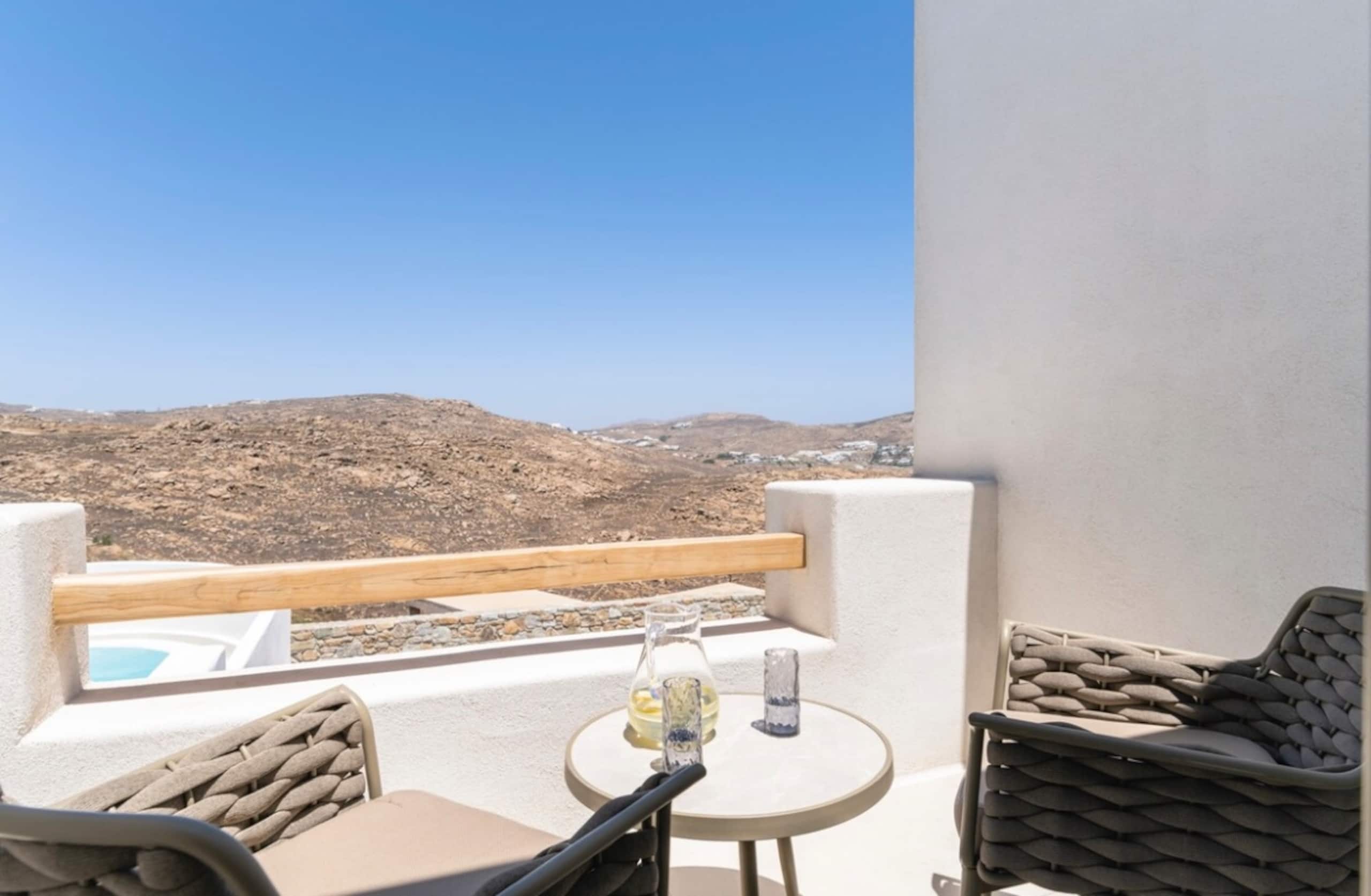 Vibe of Mykonos | A | Villa Vasileia heated pool 13