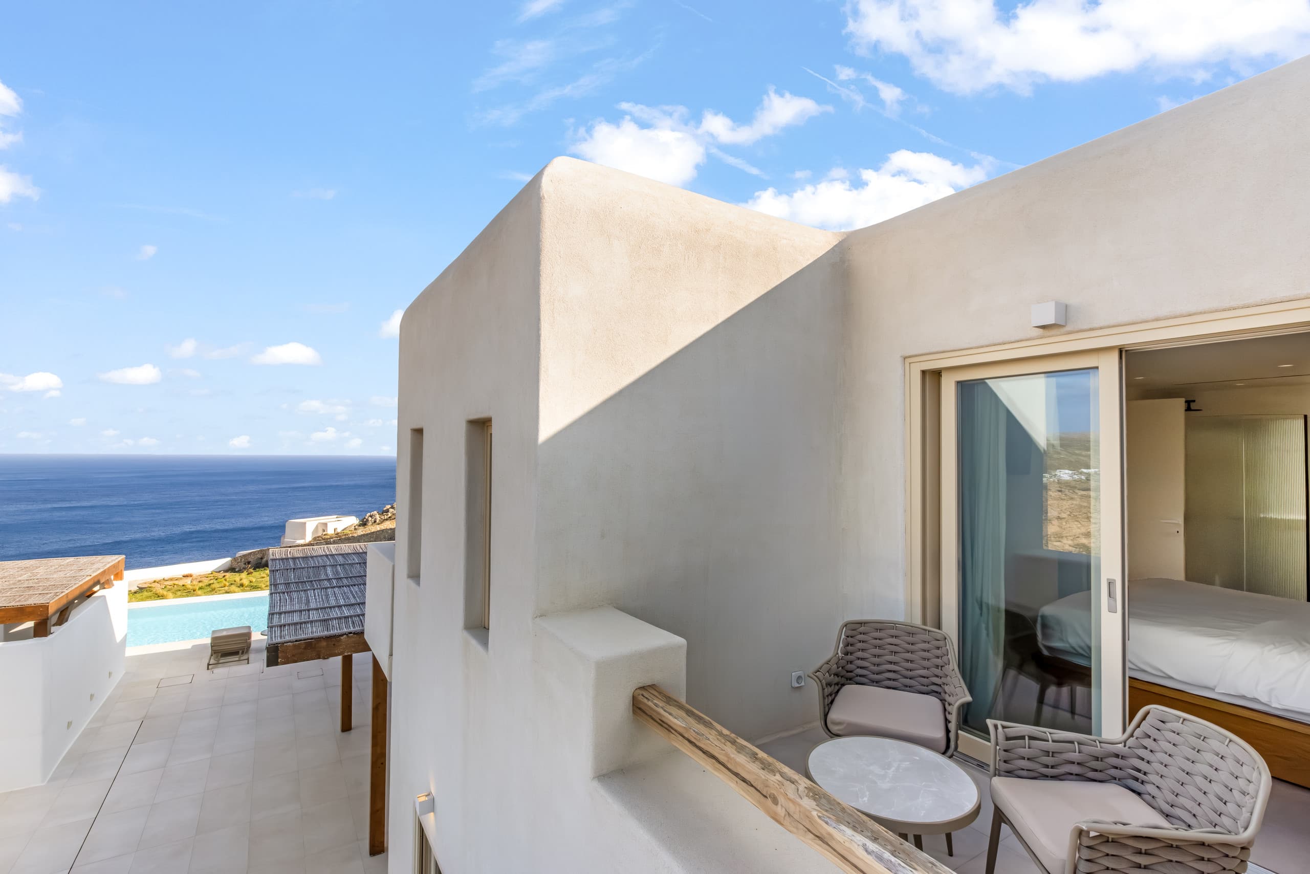 Vibe of Mykonos | A | Villa Vasileia heated pool 29