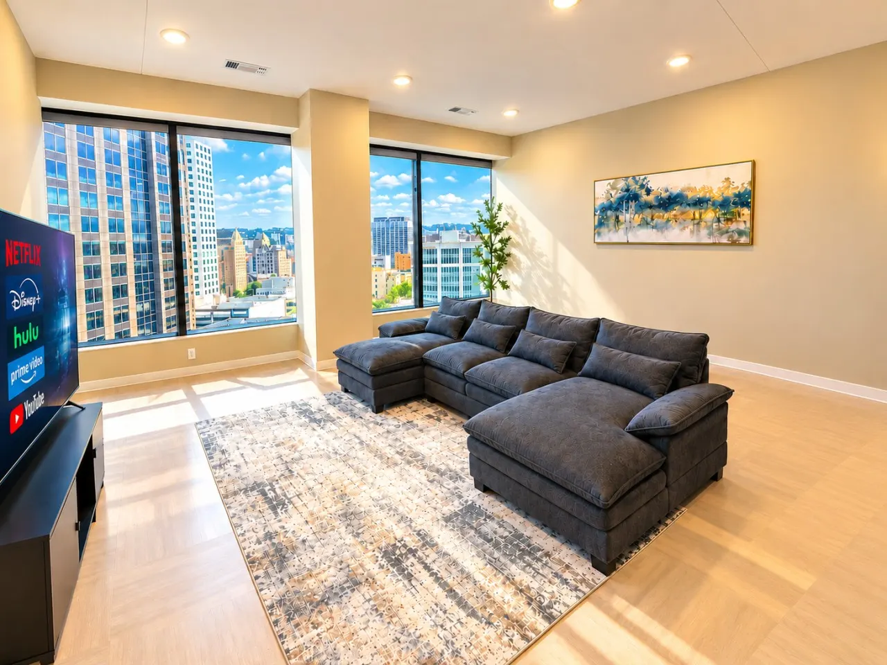 City Lights Haven | 2 Queen 2BR — photo 2