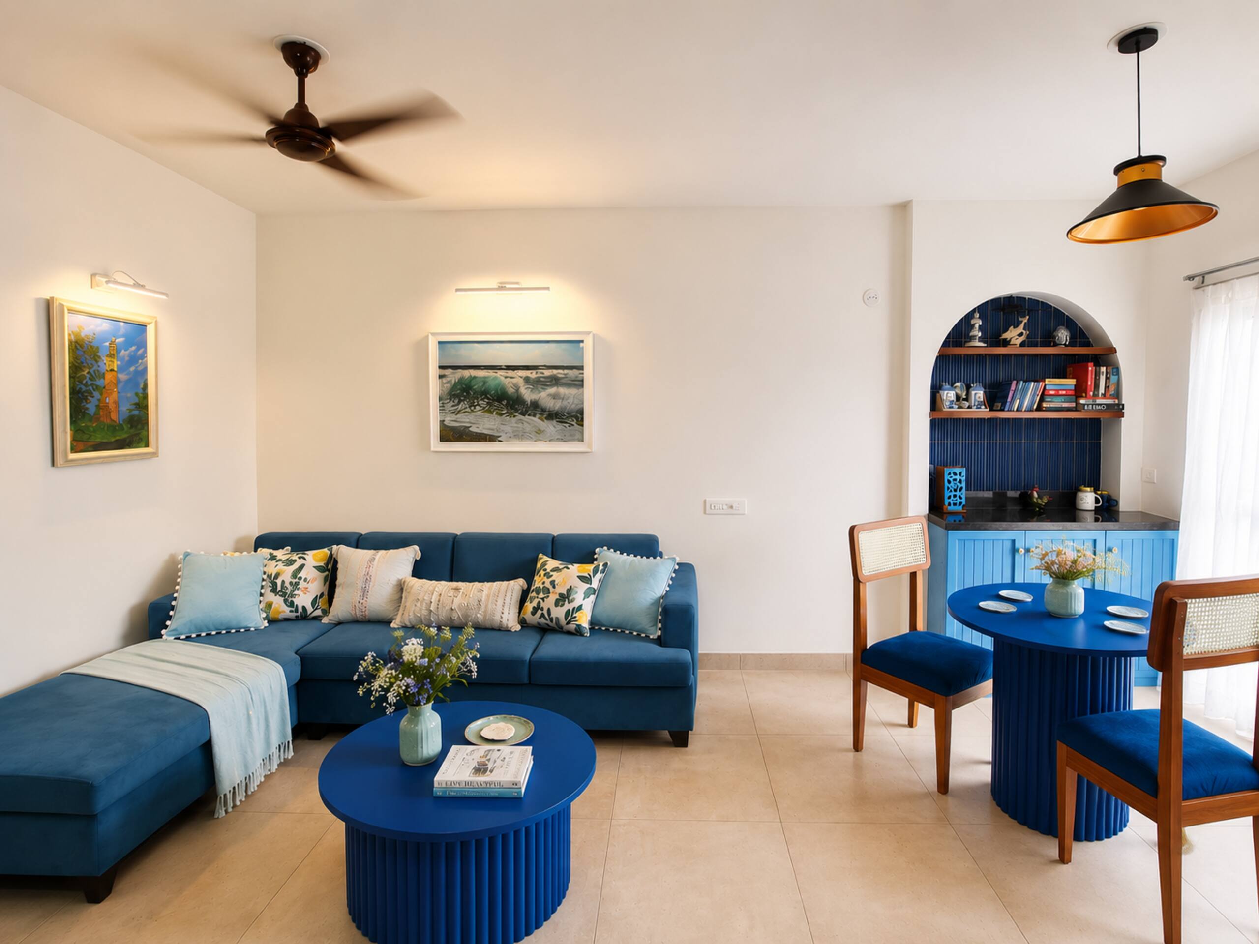 Casa Blues-Studio w Pool, Gym & wifi in North Goa 1