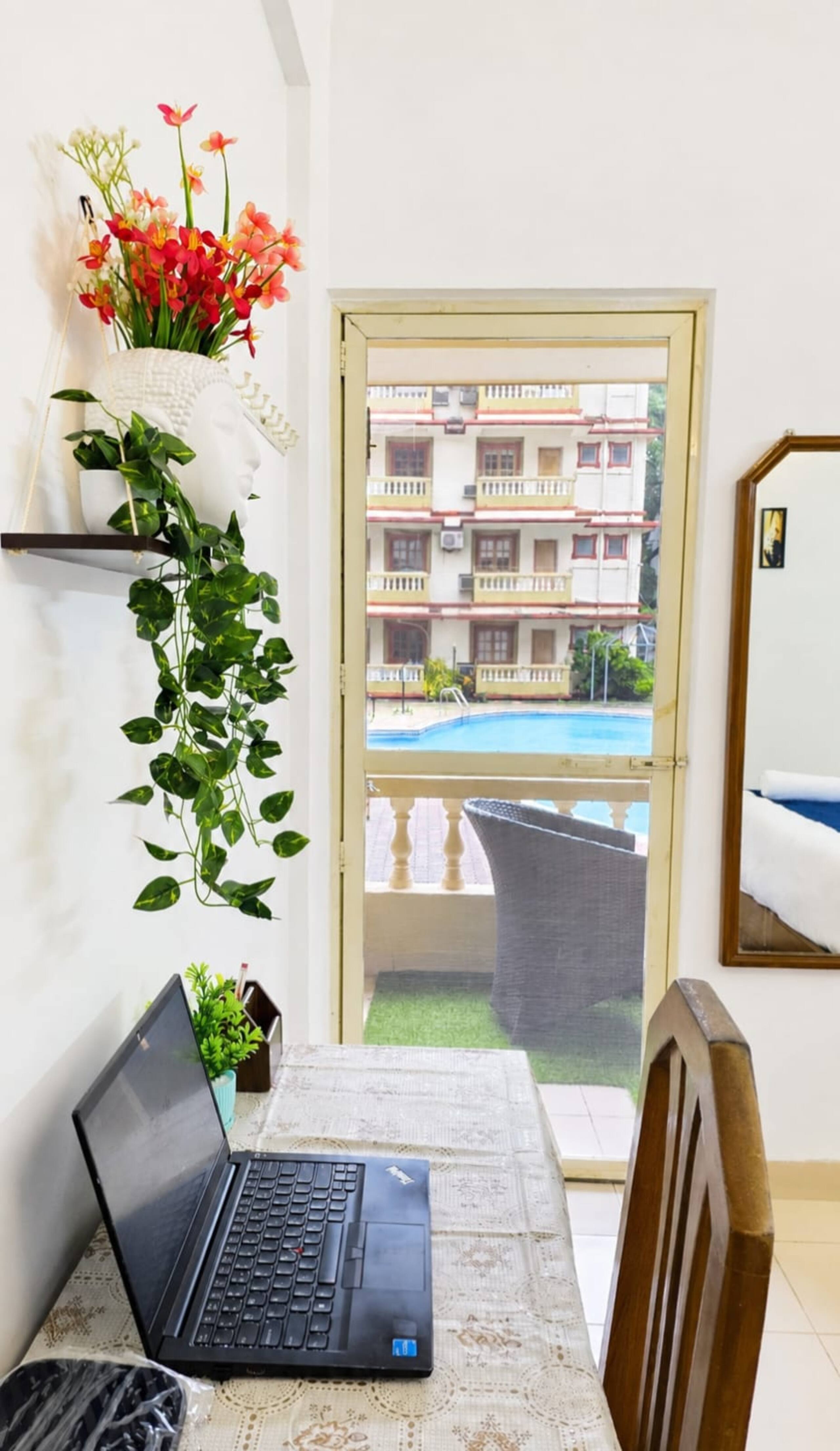 Pool View 1 BHK The Aqua Palms Near Candolim Beach 17