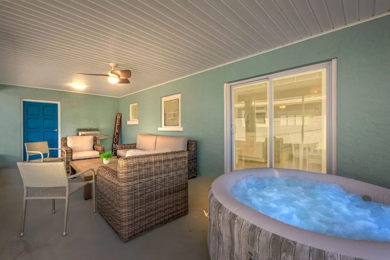 Blue Tide Hideaway ~ Beach Retreat w/ Golf Cart + Spa
