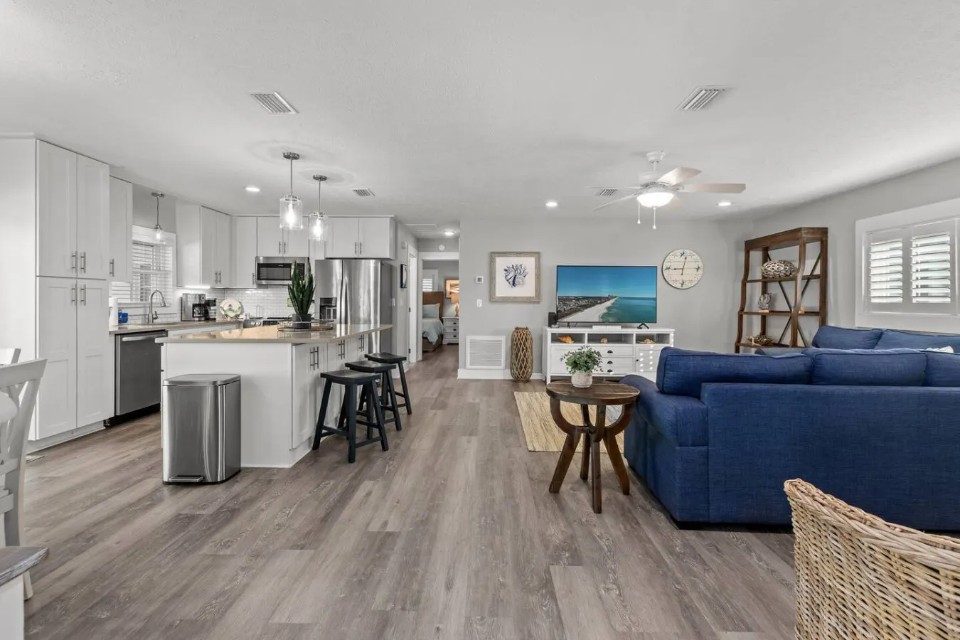 Blue Tide Hideaway ~ Beach Retreat w/ Golf Cart + Spa 14