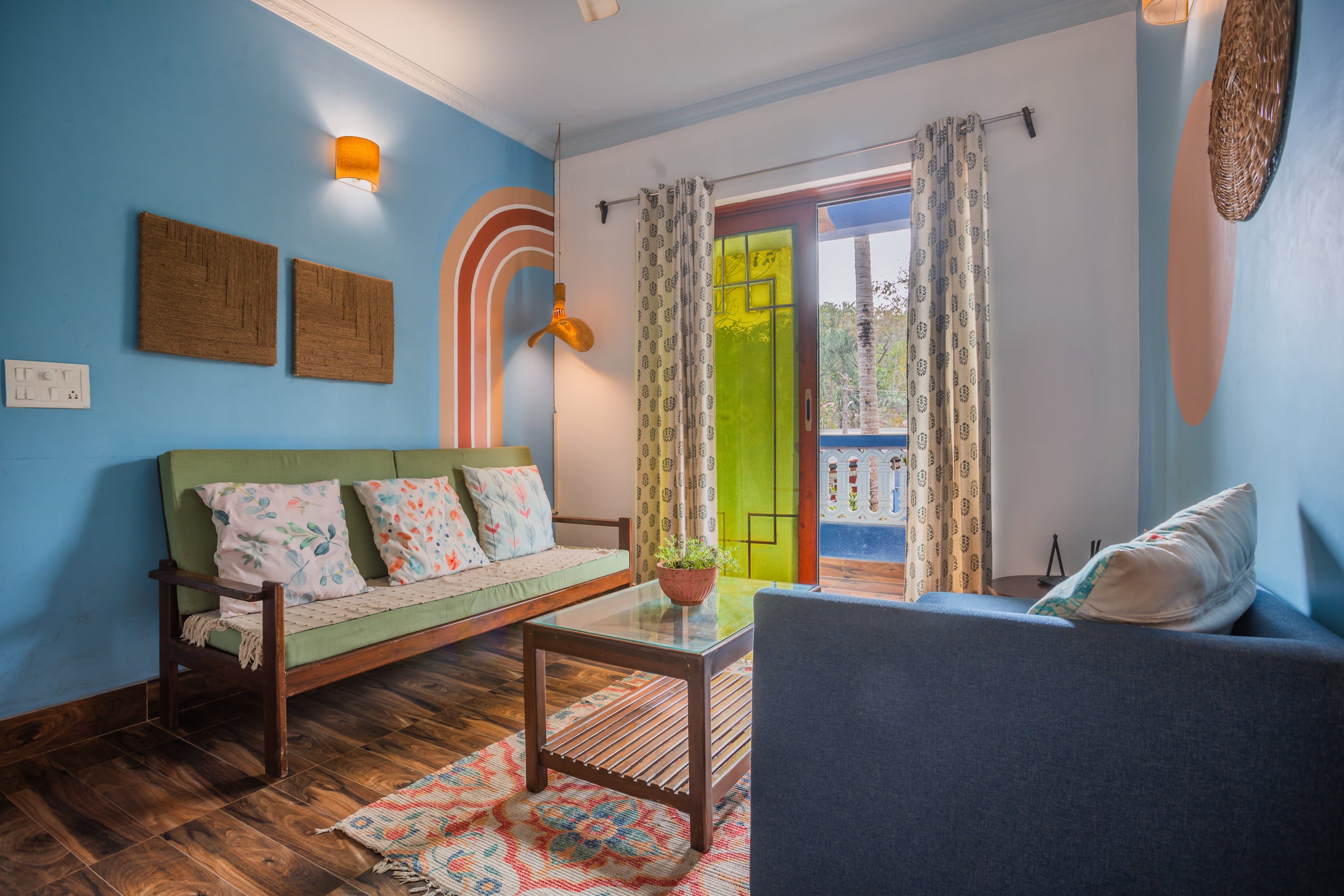 Boho 2BHK w Rooftop Plunge Pool near Anjuna- Riva 12