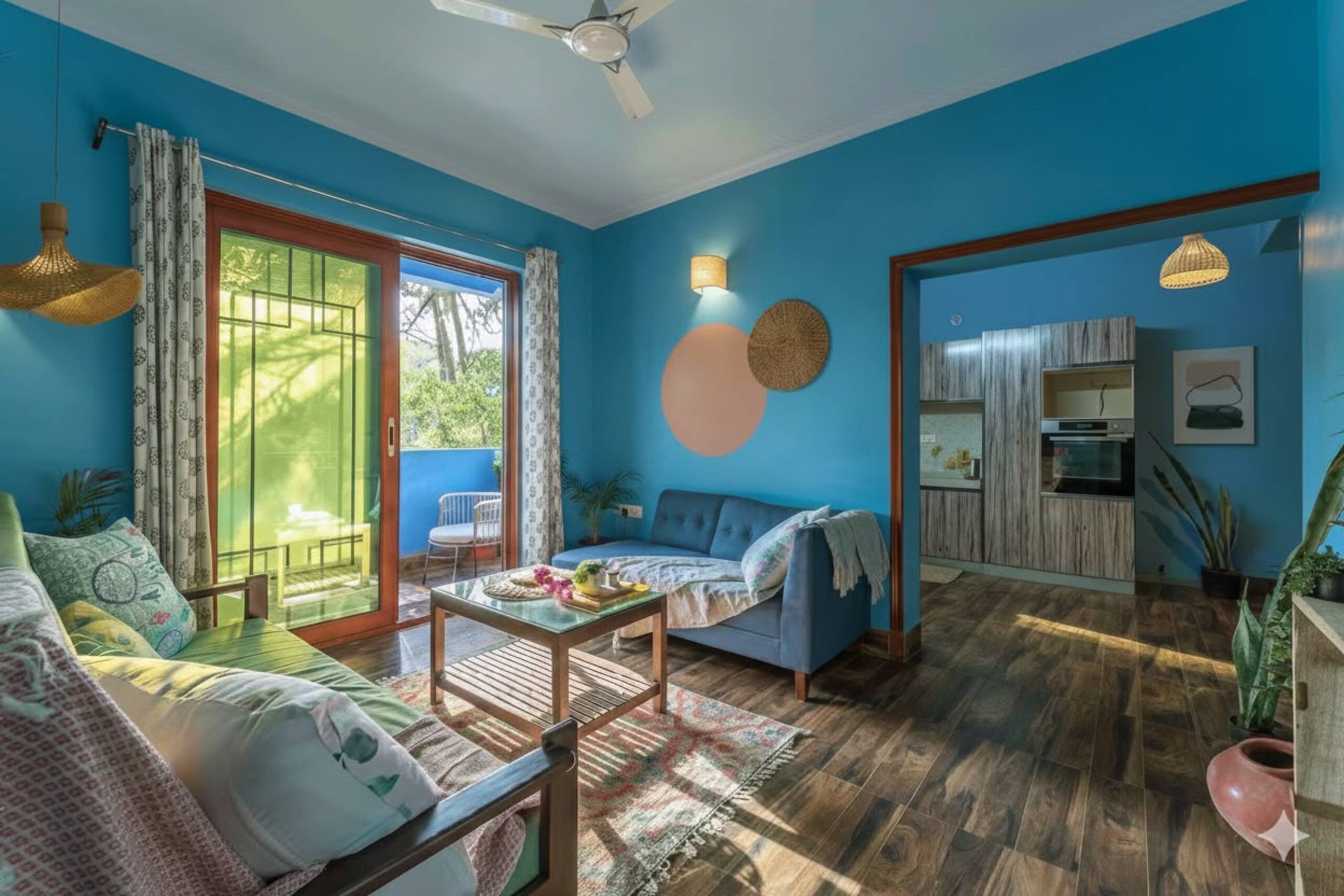 Boho 2BHK w Rooftop Plunge Pool near Anjuna- Riva 15