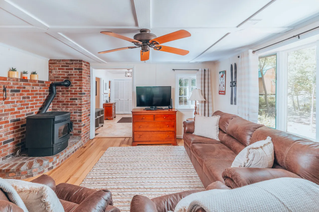Cozy dog friendly cabin moments from Cranmore/NOCO 6