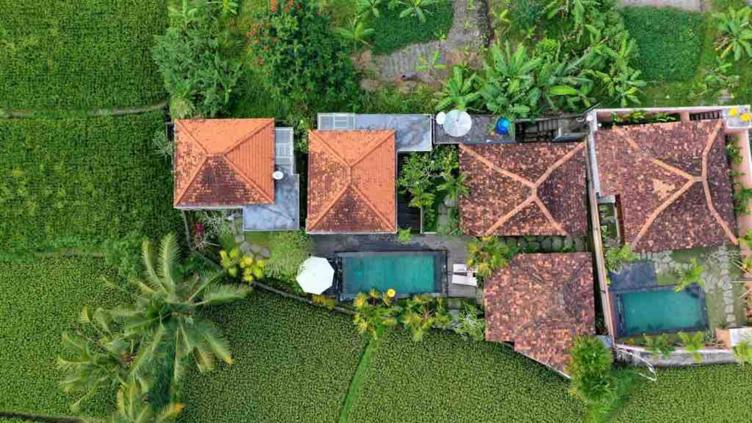 Wooden house w private kitchen and pool view