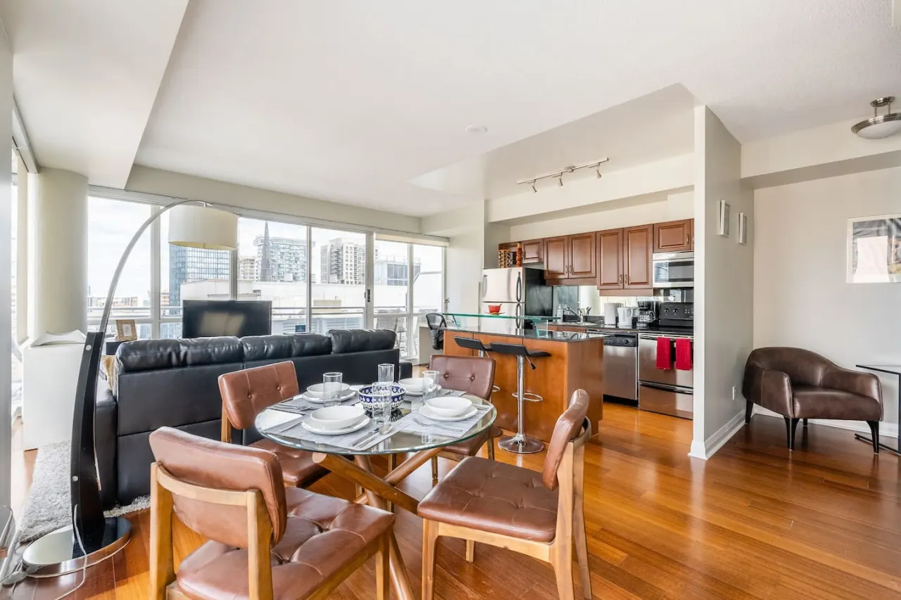 Inviting 1BR Condo Great Location City Views 10