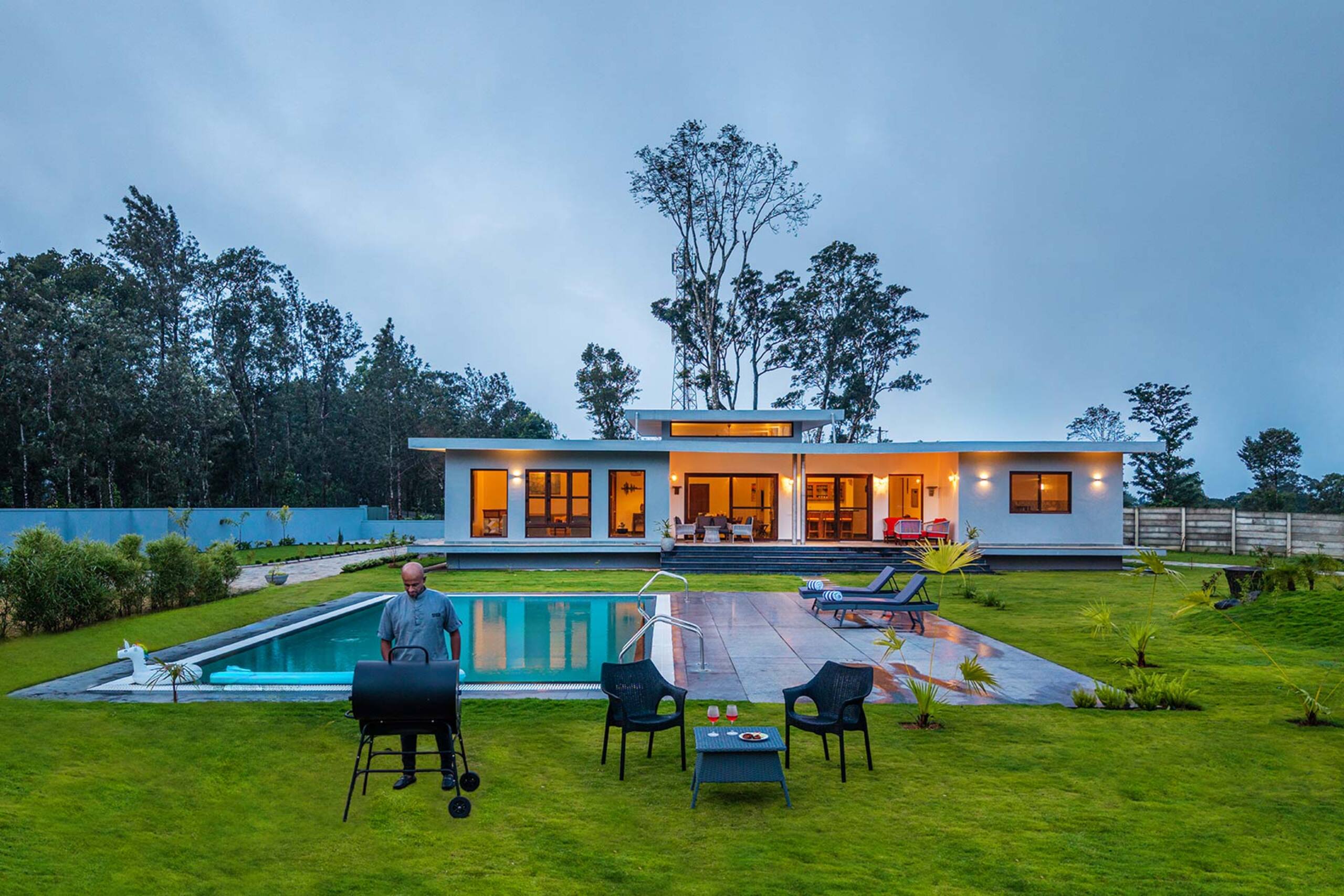 4BR PvtPool+Lawn StayVista Serenova @Karnataka 6