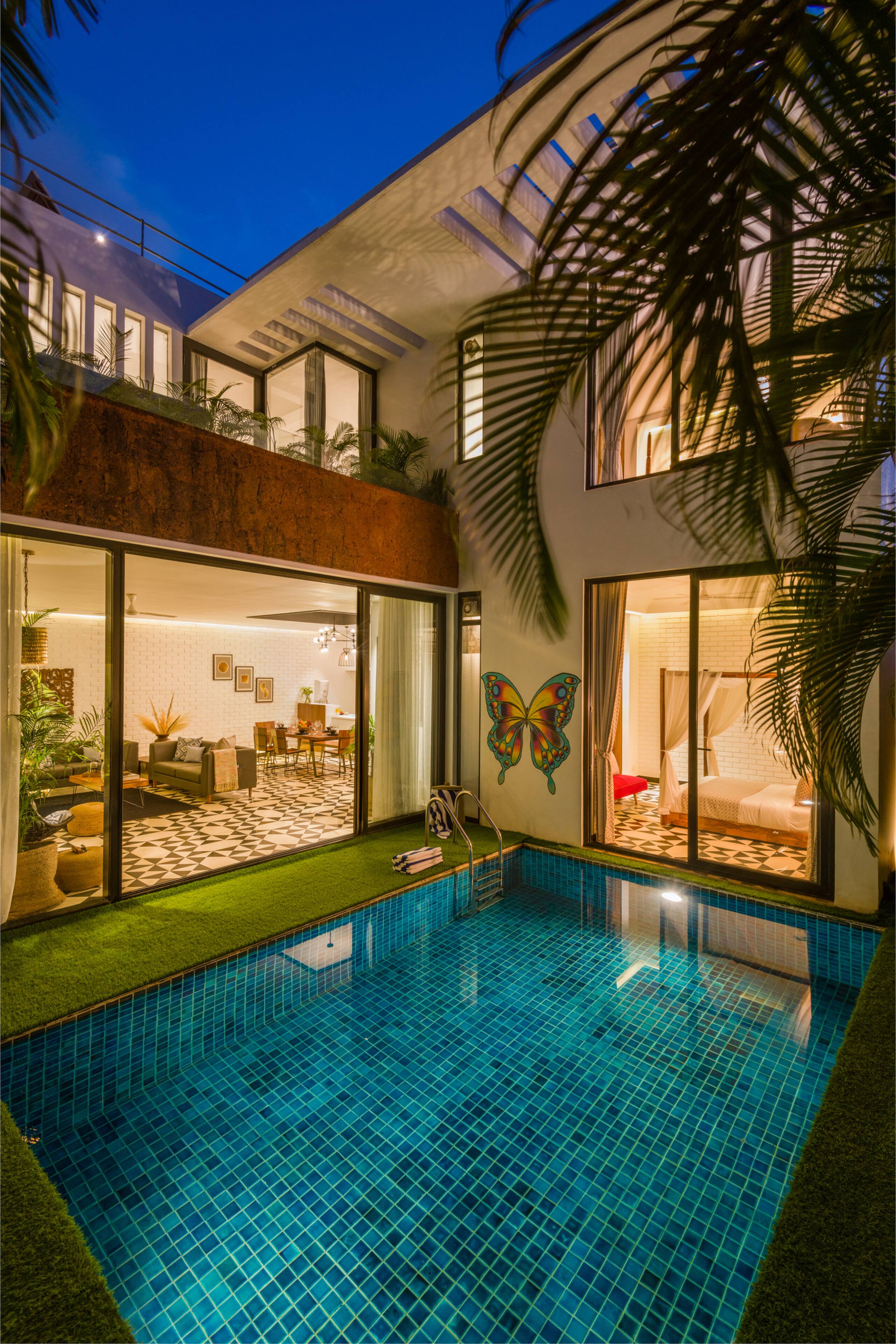 TBK VILLA10,5 mins vagator beach,Pvt pool &jacuzzi 34