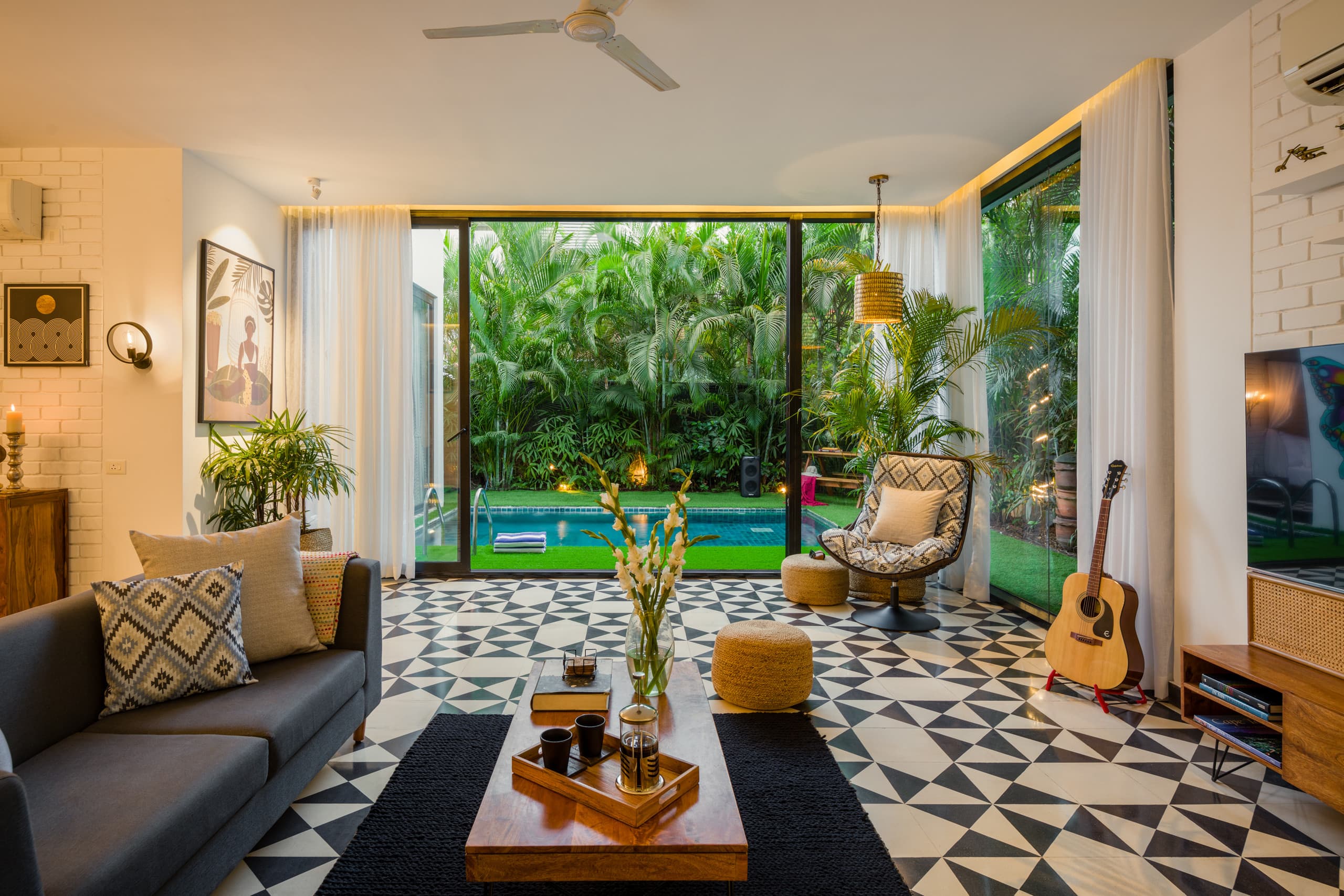 TBK VILLA10,5 mins vagator beach,Pvt pool &jacuzzi 36